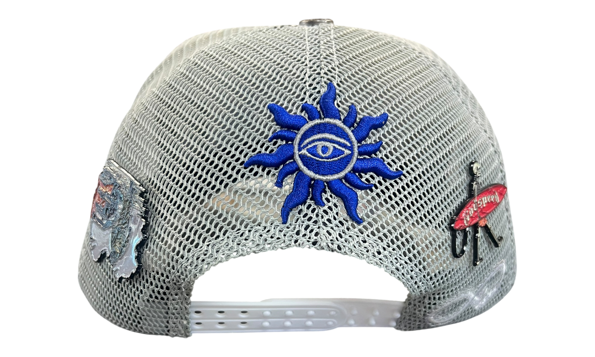 Godspeed Forever Grey Royal Blue Trucker Hat (PreOwned)