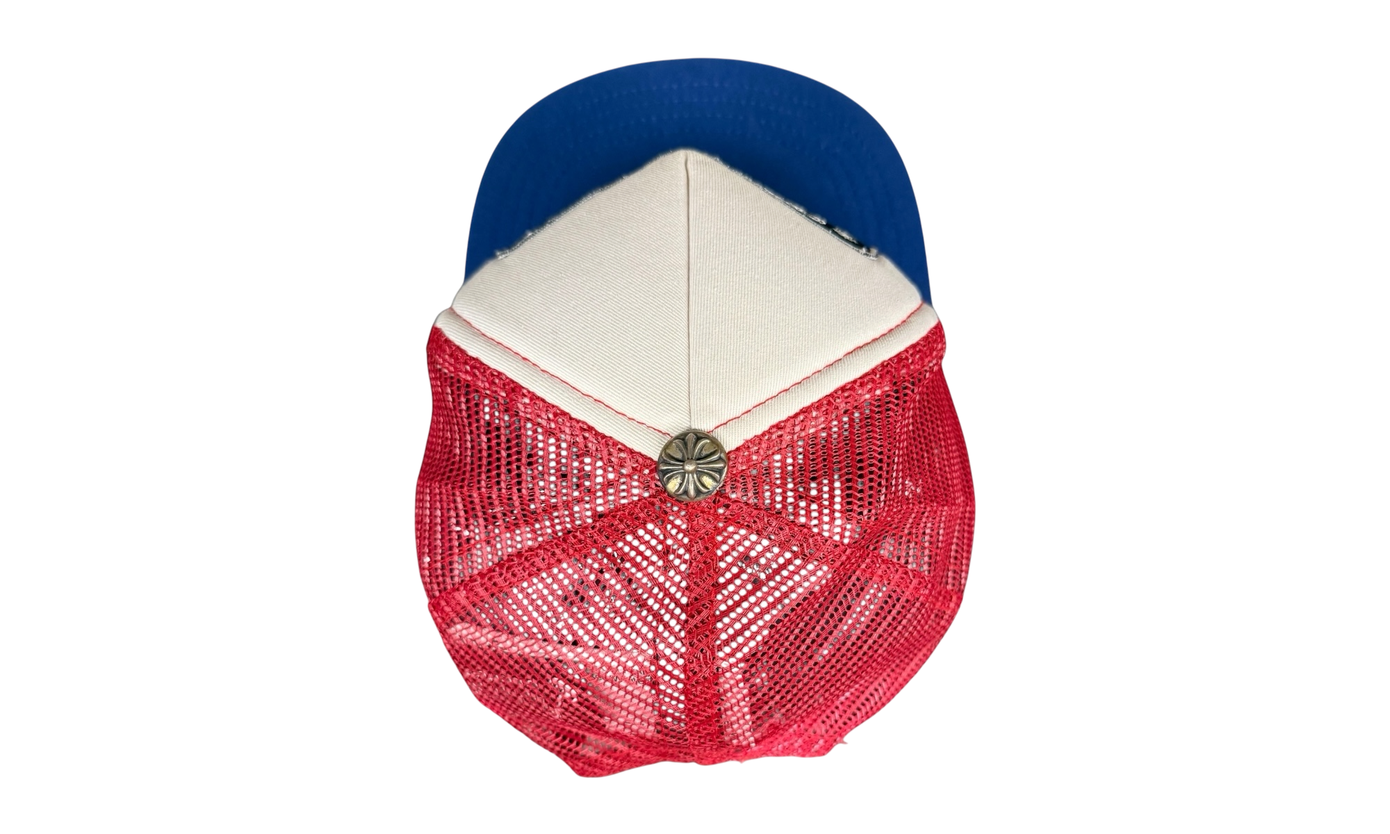 Chrome Hearts CH Hollywood Trucker Hat Red/White/Blue