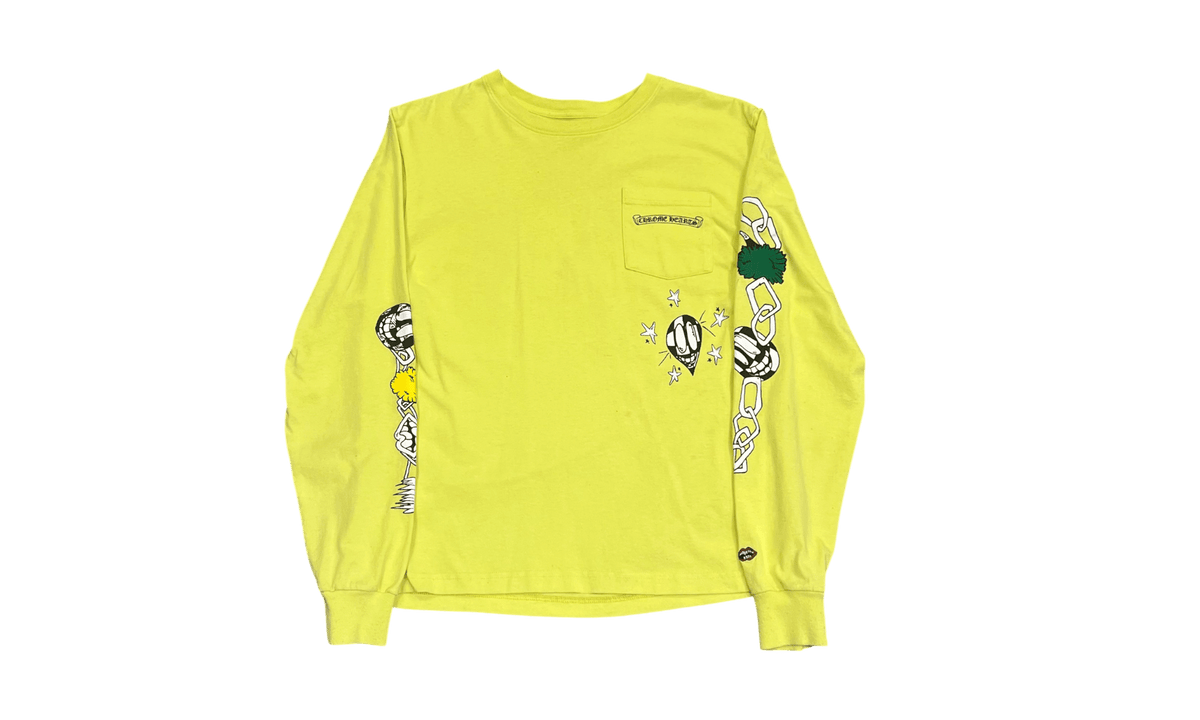 Chrome Hearts Matty Boy Link L/S T-Shirt Lime Green (PreOwned)