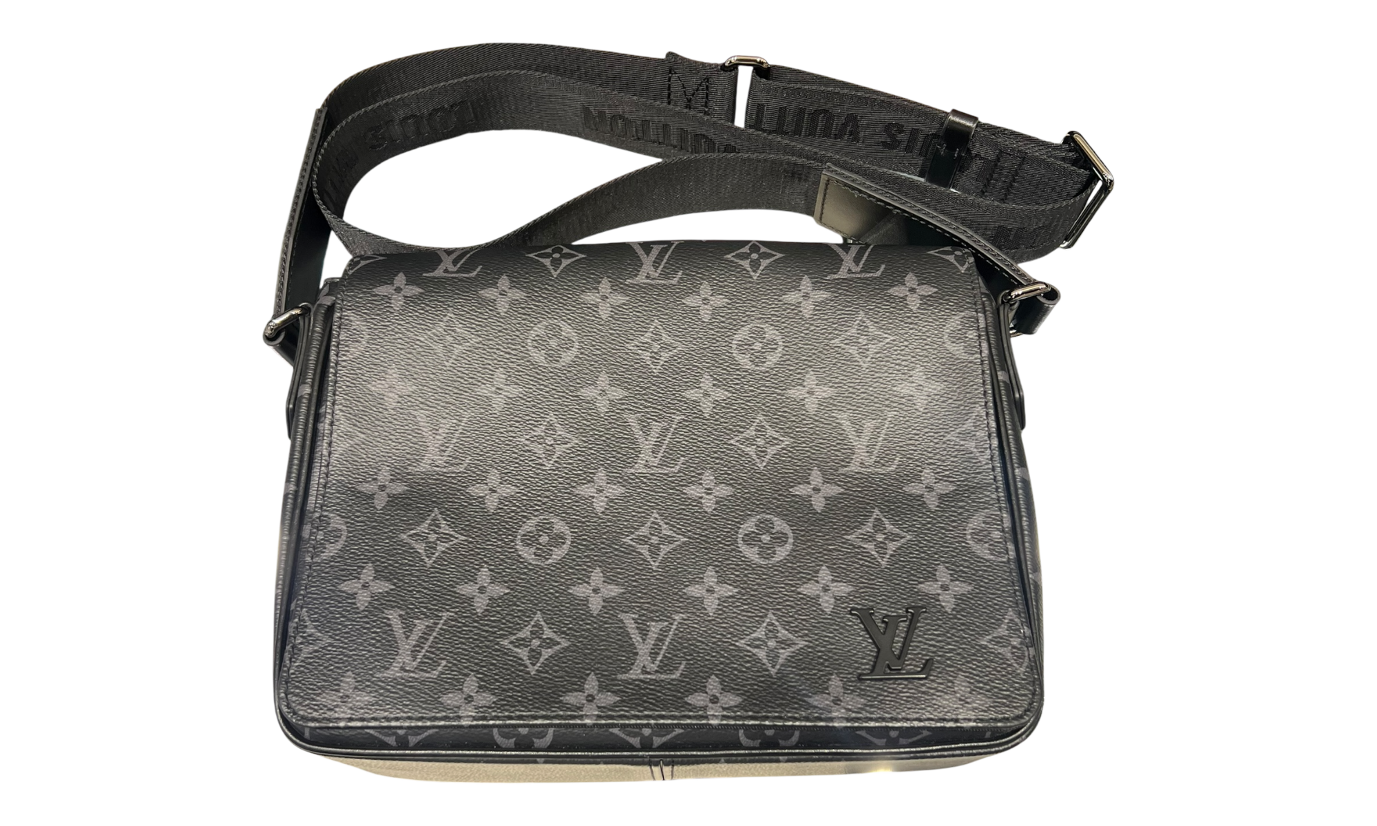 Louis Vuitton Messenger District Monogram Eclipse PM Noir Black (PreOwned)