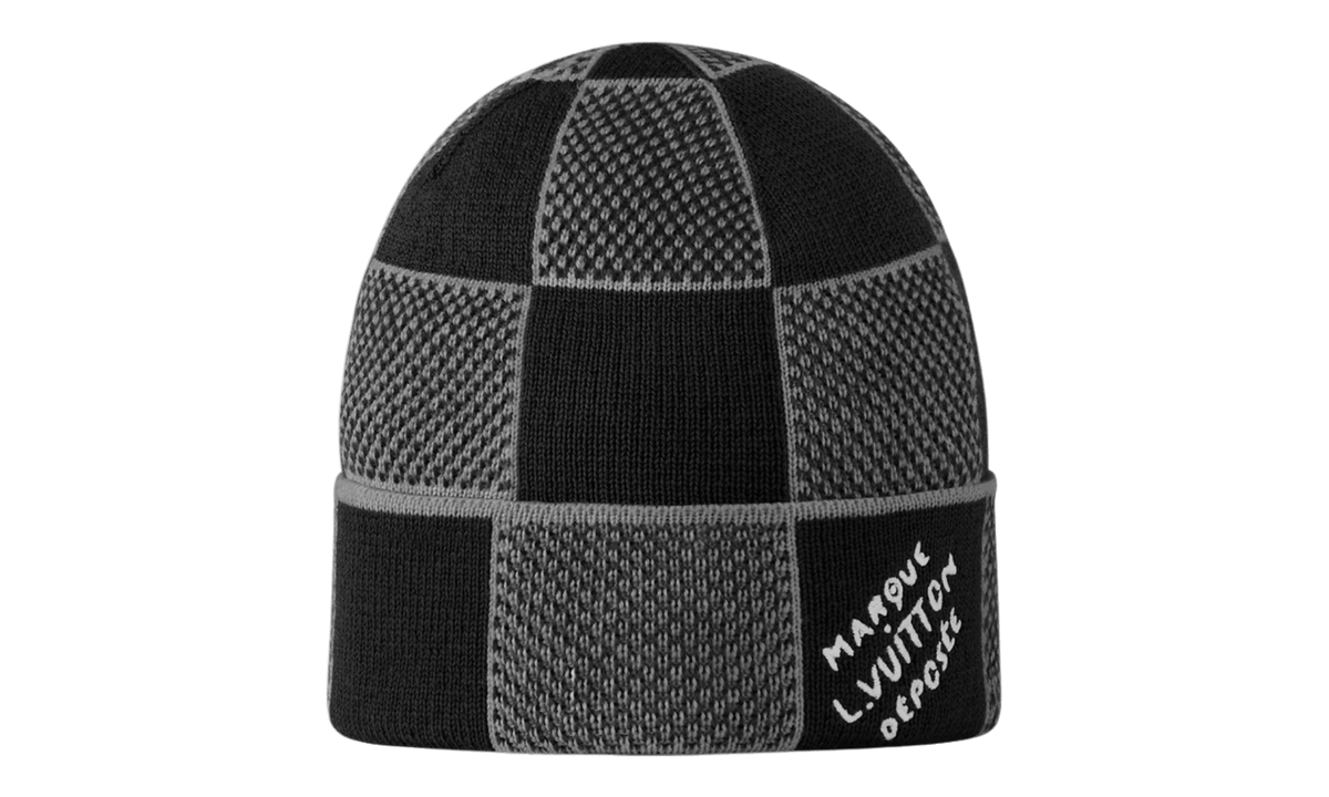 Louis Vuitton Black Damier Heritage Beanie