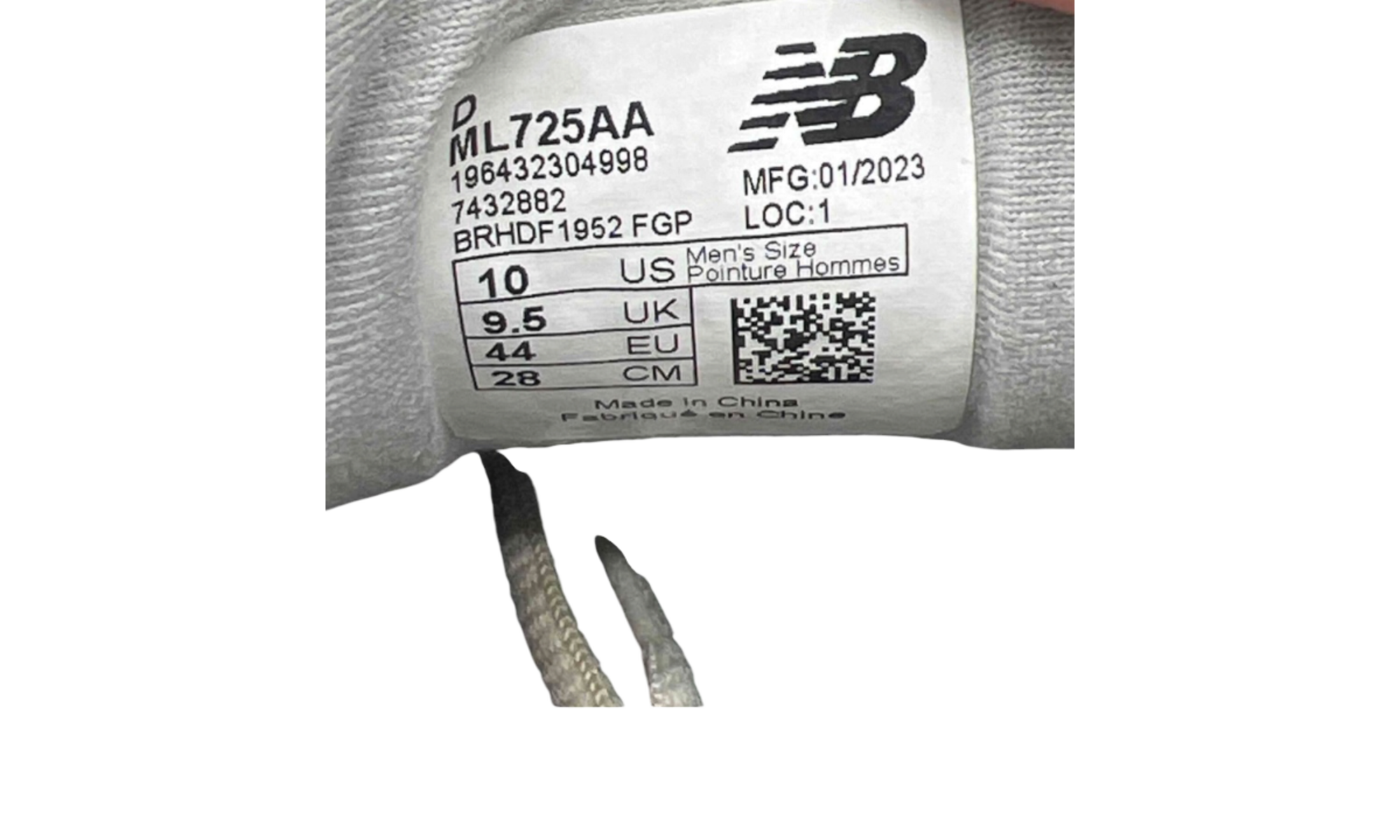 New Balance 725 Grey (PreOwned) (No Box)