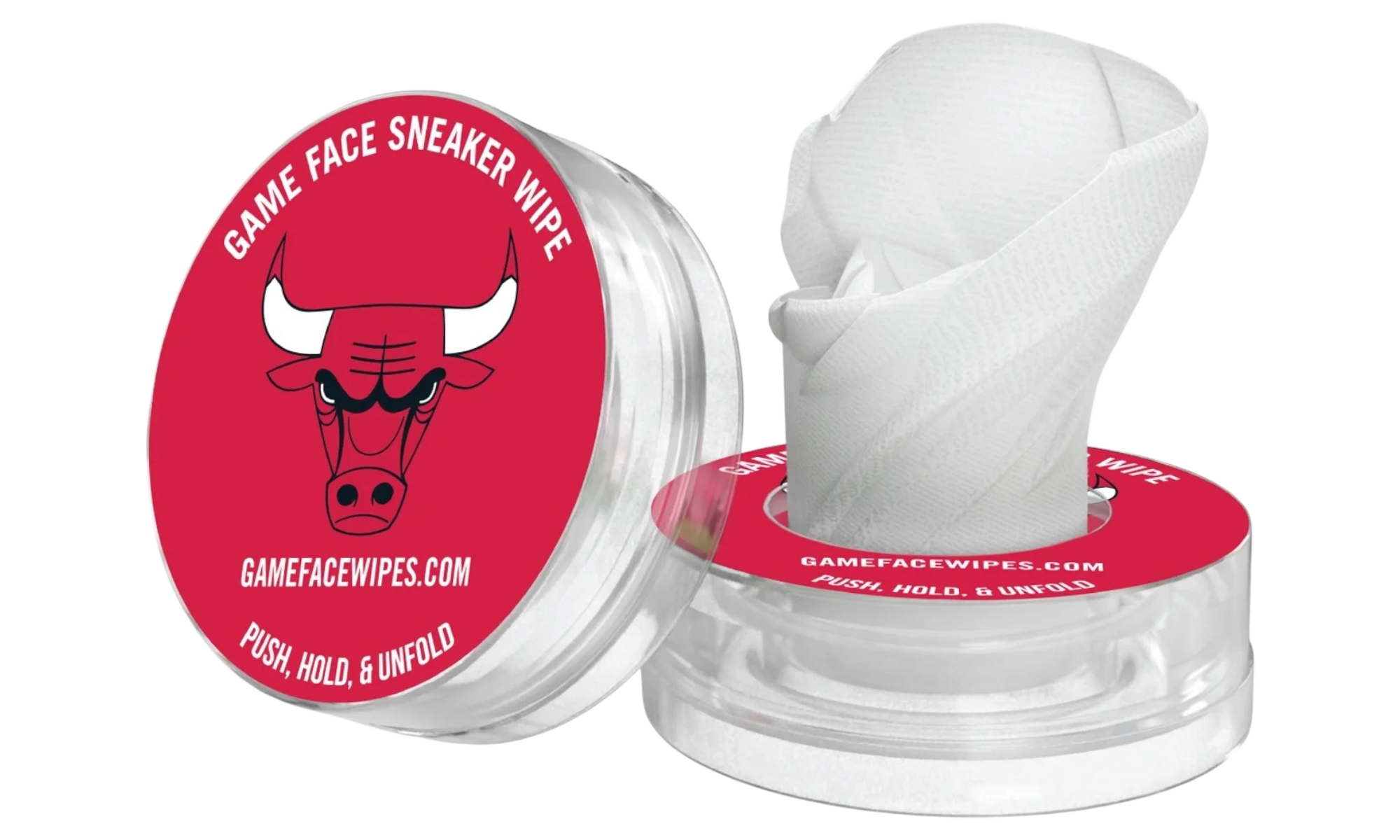 Game Face Kicks On-The-Go Sneaker Cleaning Wipes Bulls