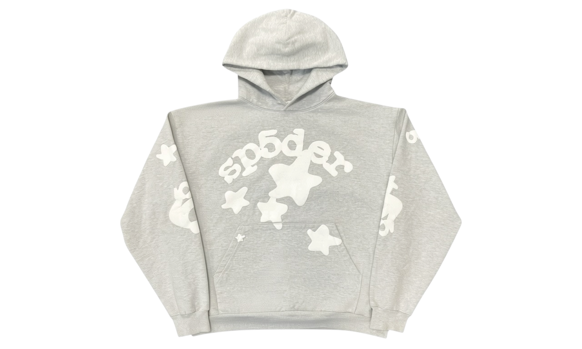 Sp5der Beluga Heather Grey Hoodie (PreOwned)