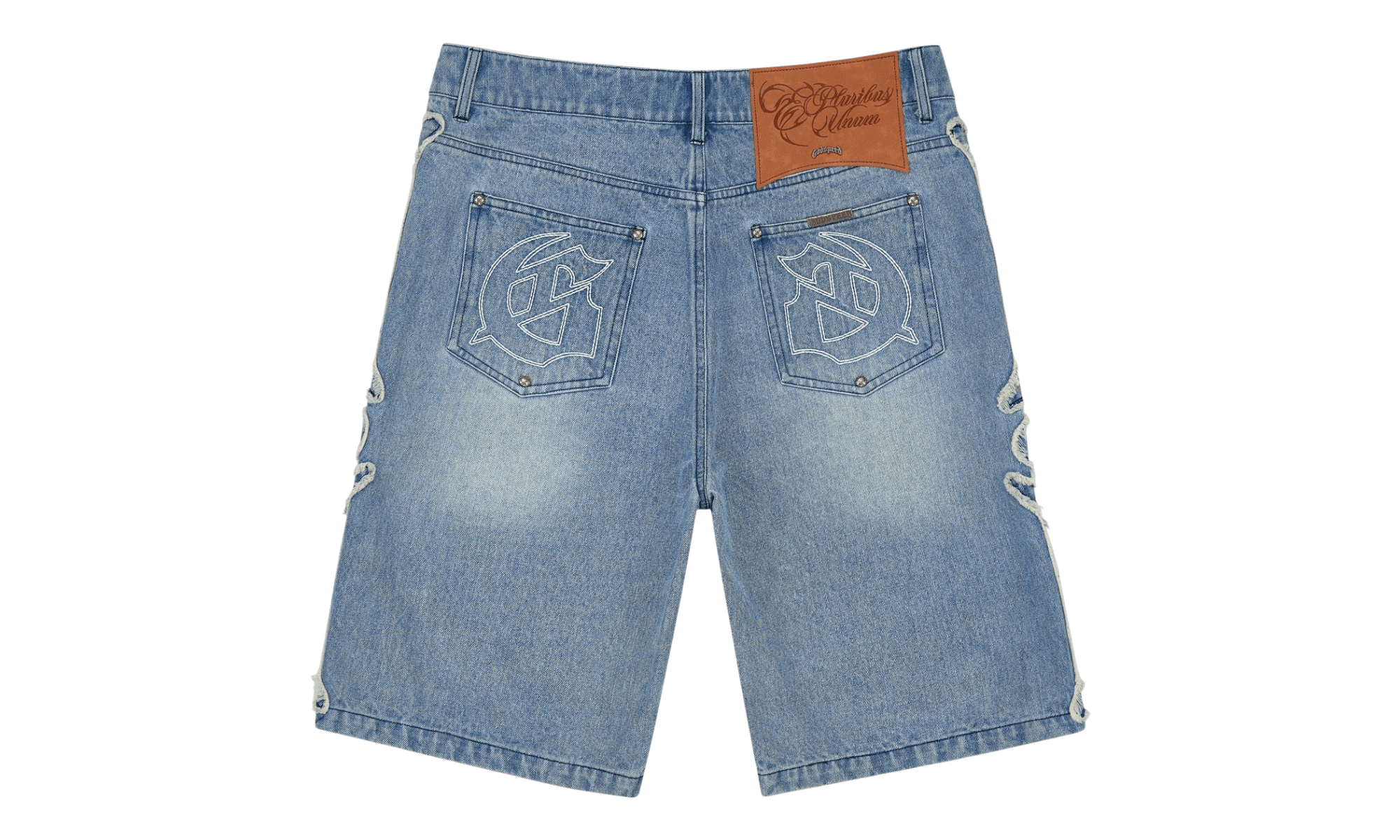 Godspeed Femur Frayed Denim Blue Shorts