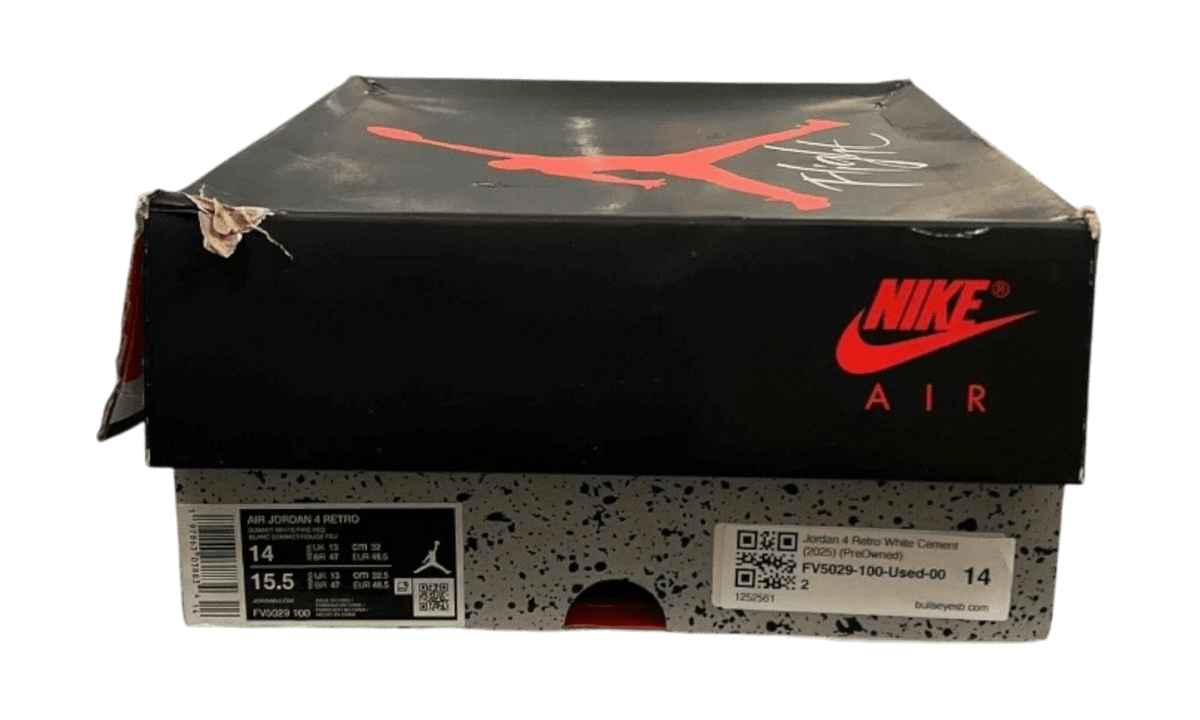 Jordan 4 Retro White Cement (2025) (PreOwned)