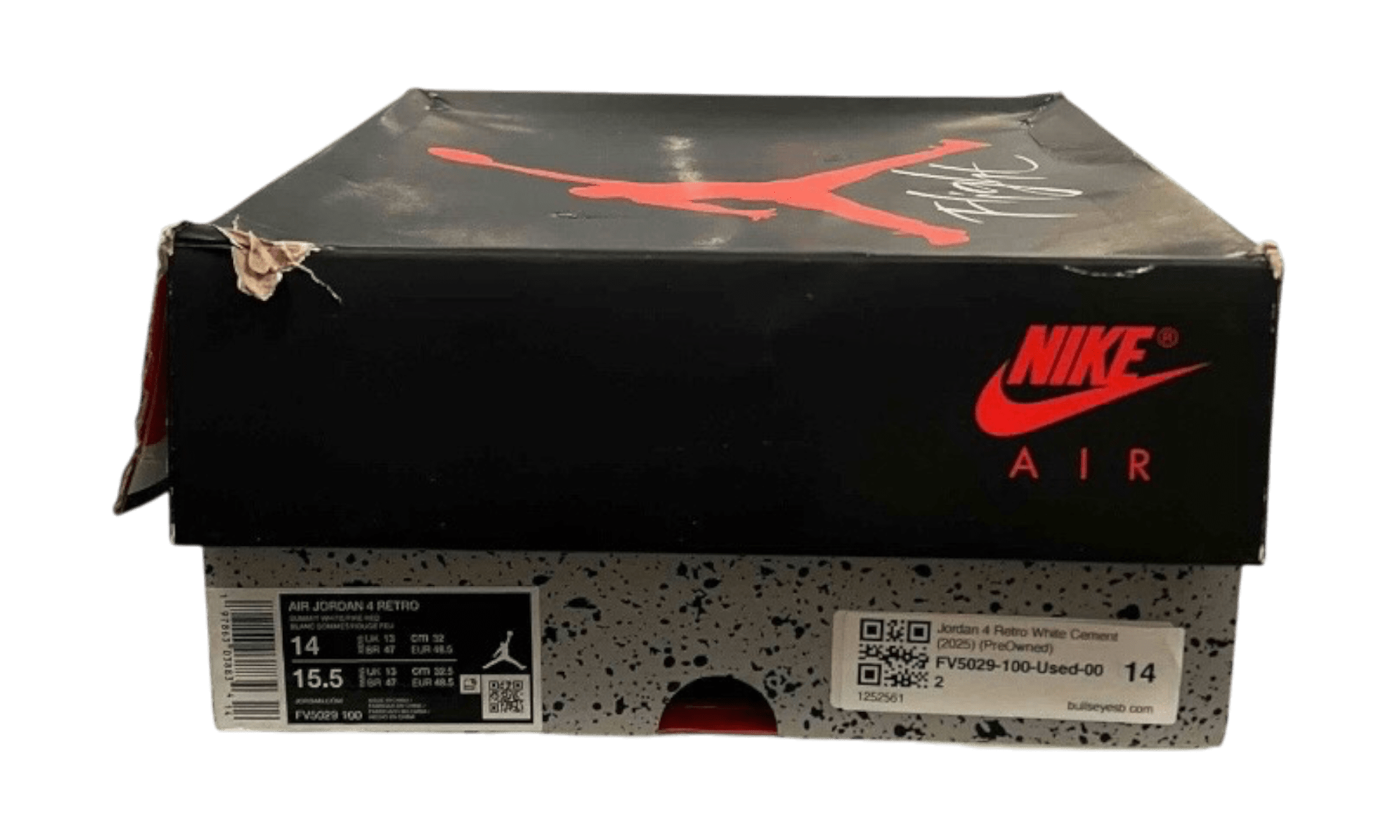 Jordan 4 Retro White Cement (2025) (PreOwned)