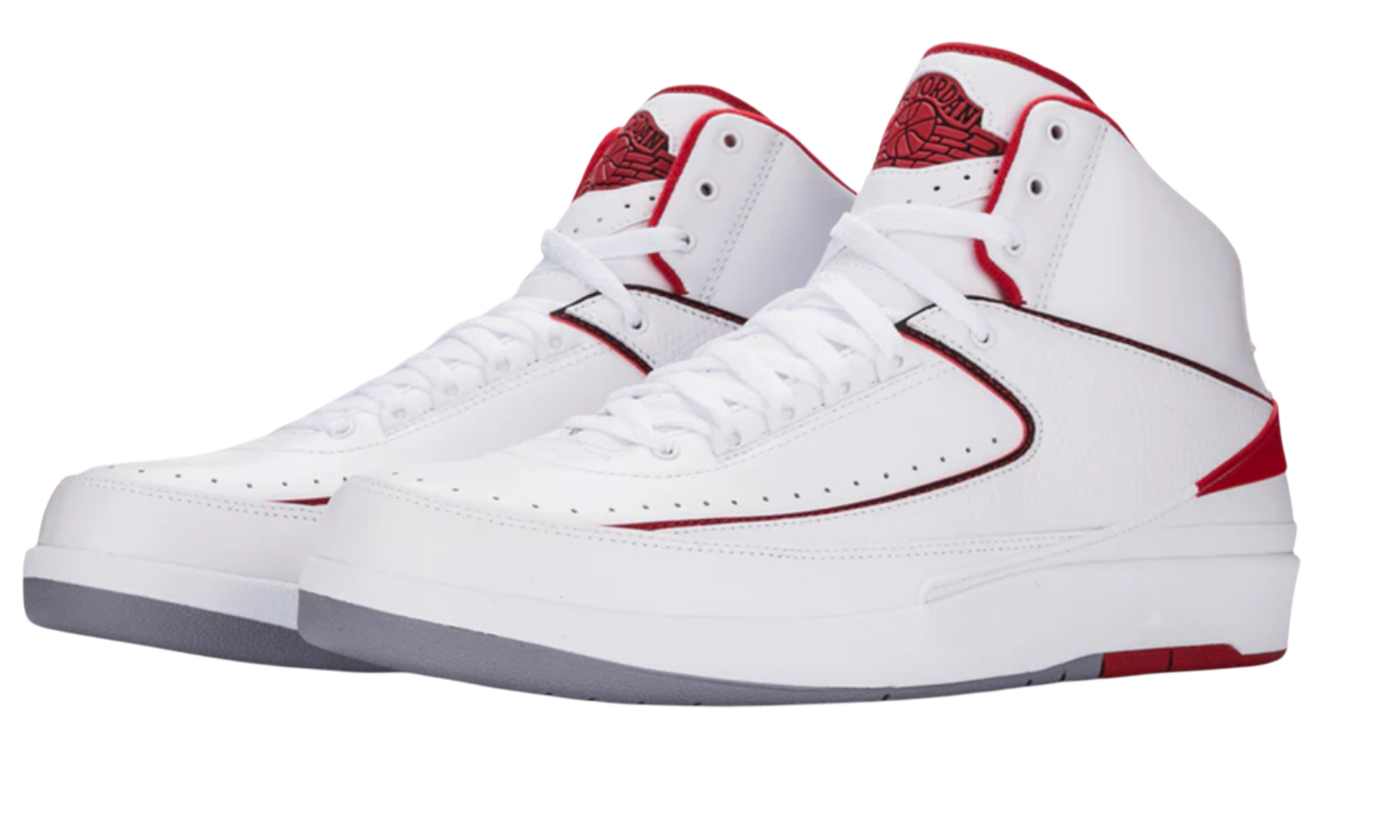Jordan 2 Retro White Red (2014)