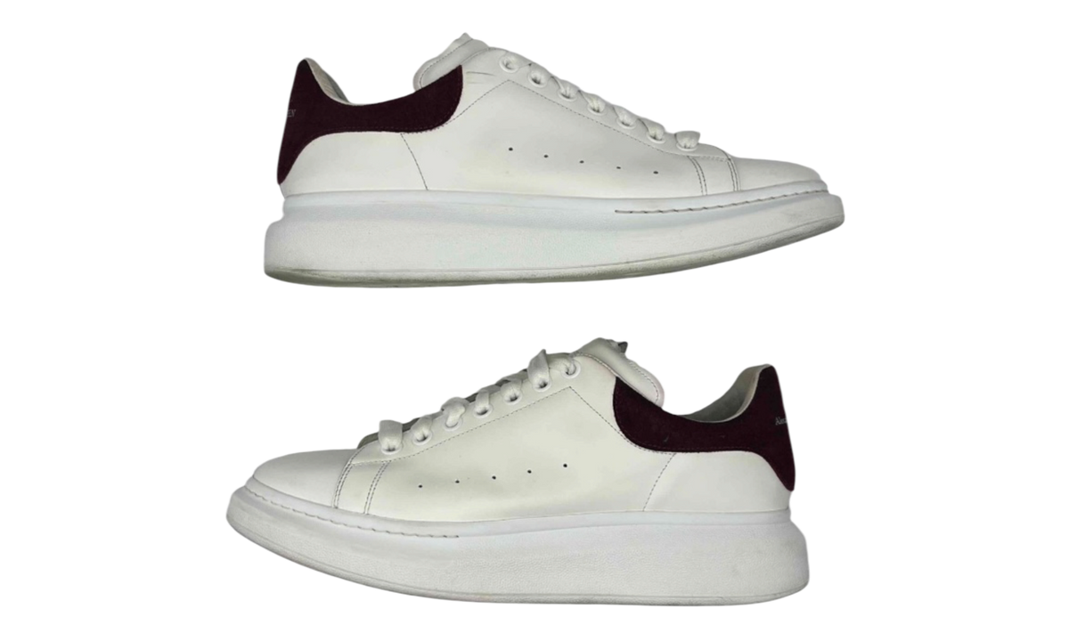 Alexander McQueen Oversized "White/Burgundy" (PreOwned)