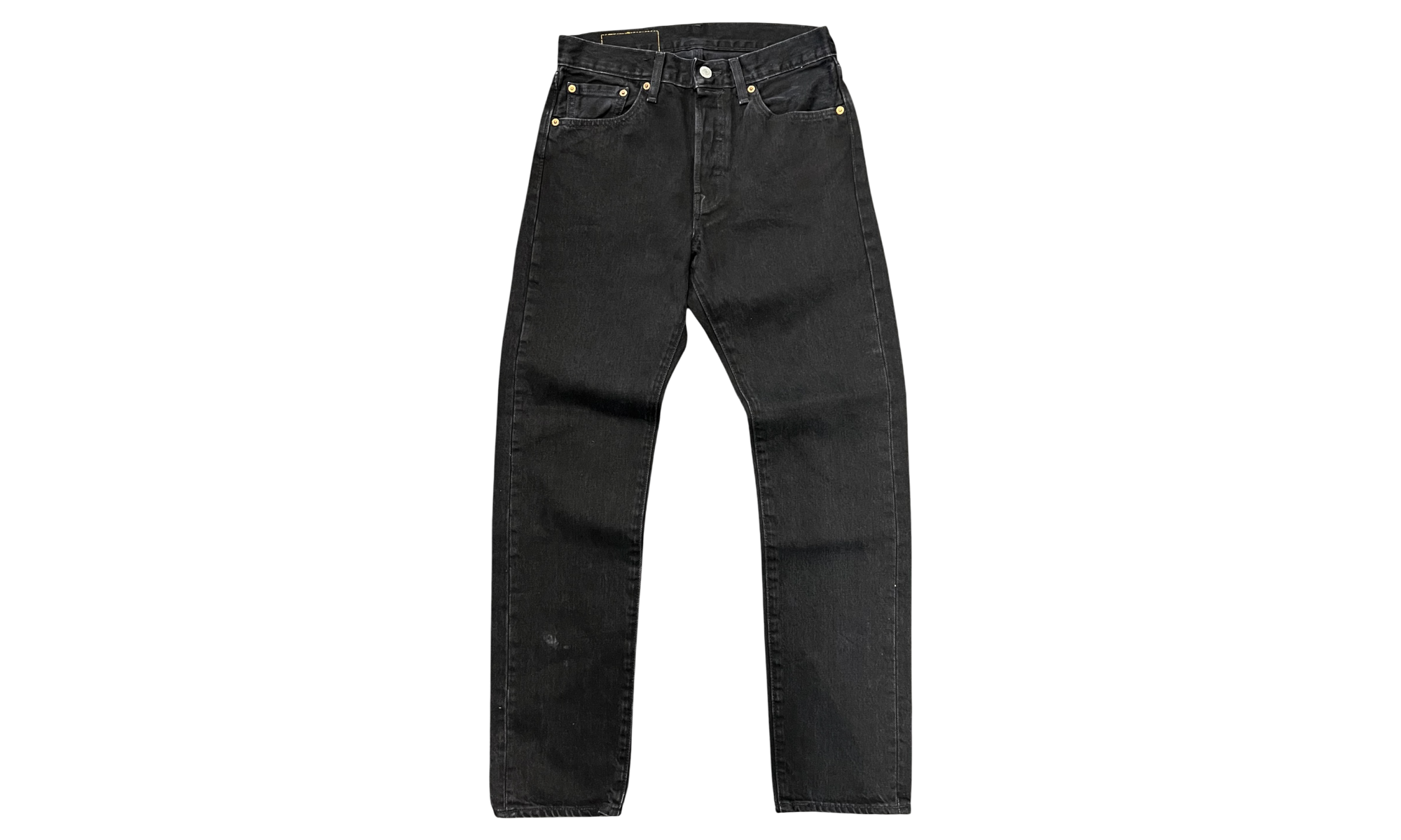 Denim Tears Metallic Gold Script Black Jeans (PreOwned)