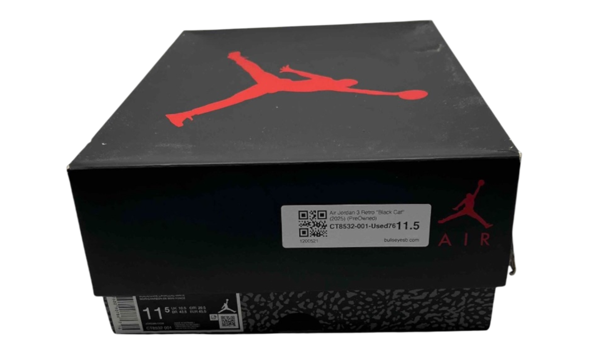 Air Jordan 3 Retro "Black Cat" (2025) (PreOwned)