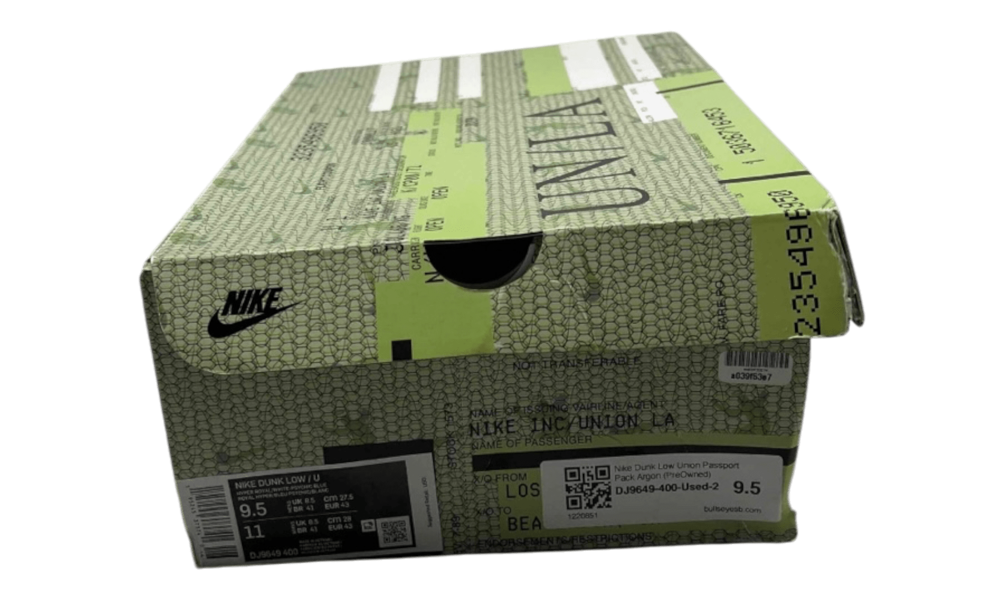 Nike Dunk Low Union Passport Pack Argon (PreOwned)