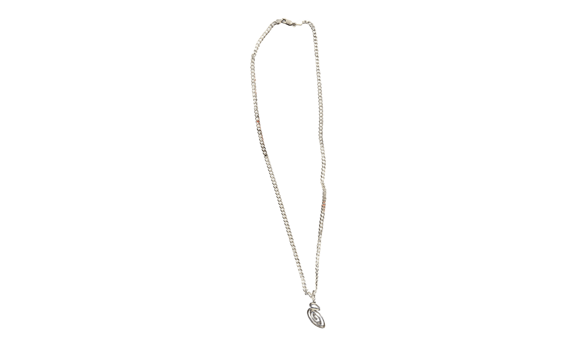 Stussy Silver S Logo Necklace (PreOwned)