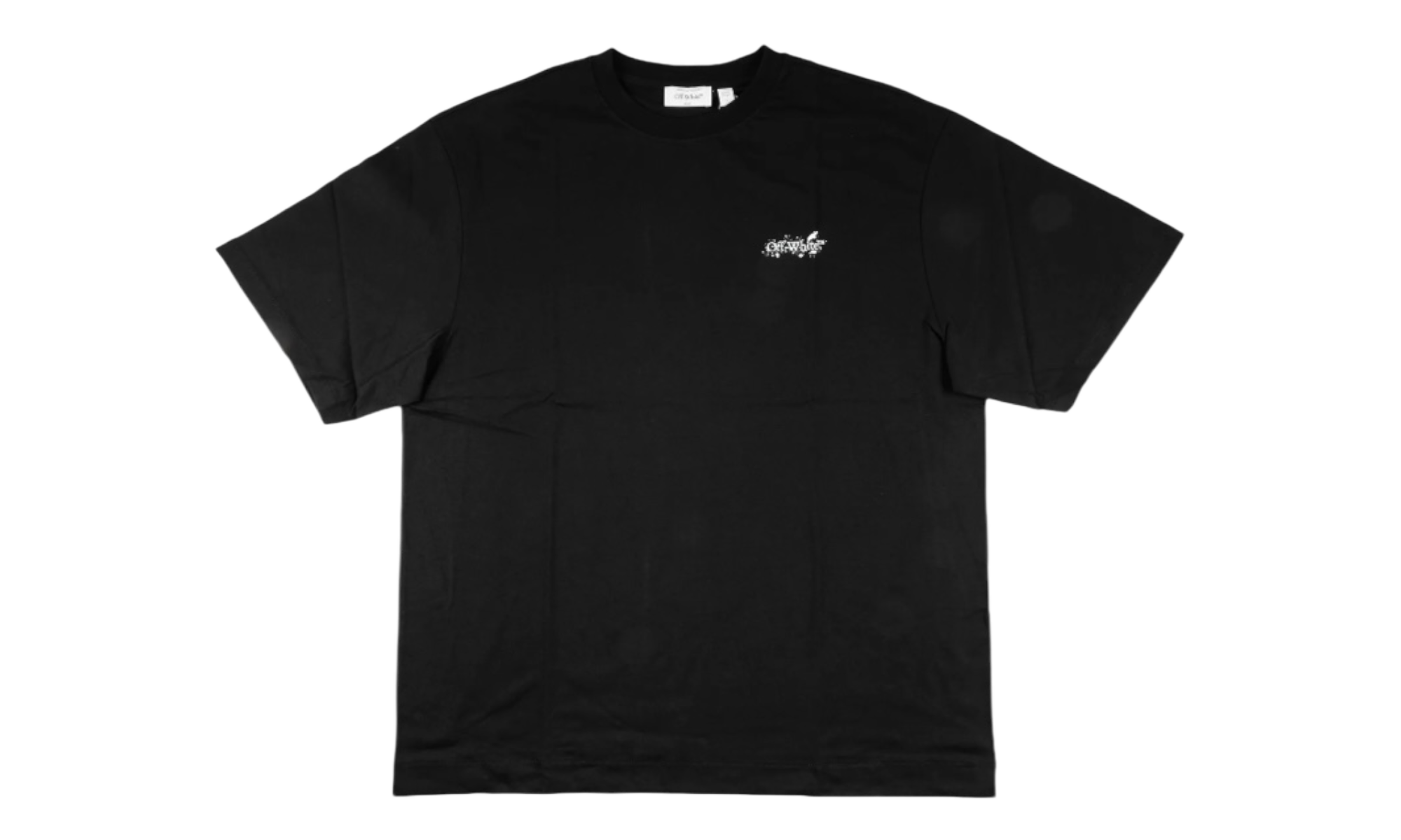 Off-White Paint Splatter Arrow Diagonal Skate Black T-Shirt