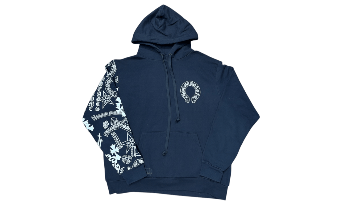 Chrome Hearts All Over Print Sleeve Black Hoodie