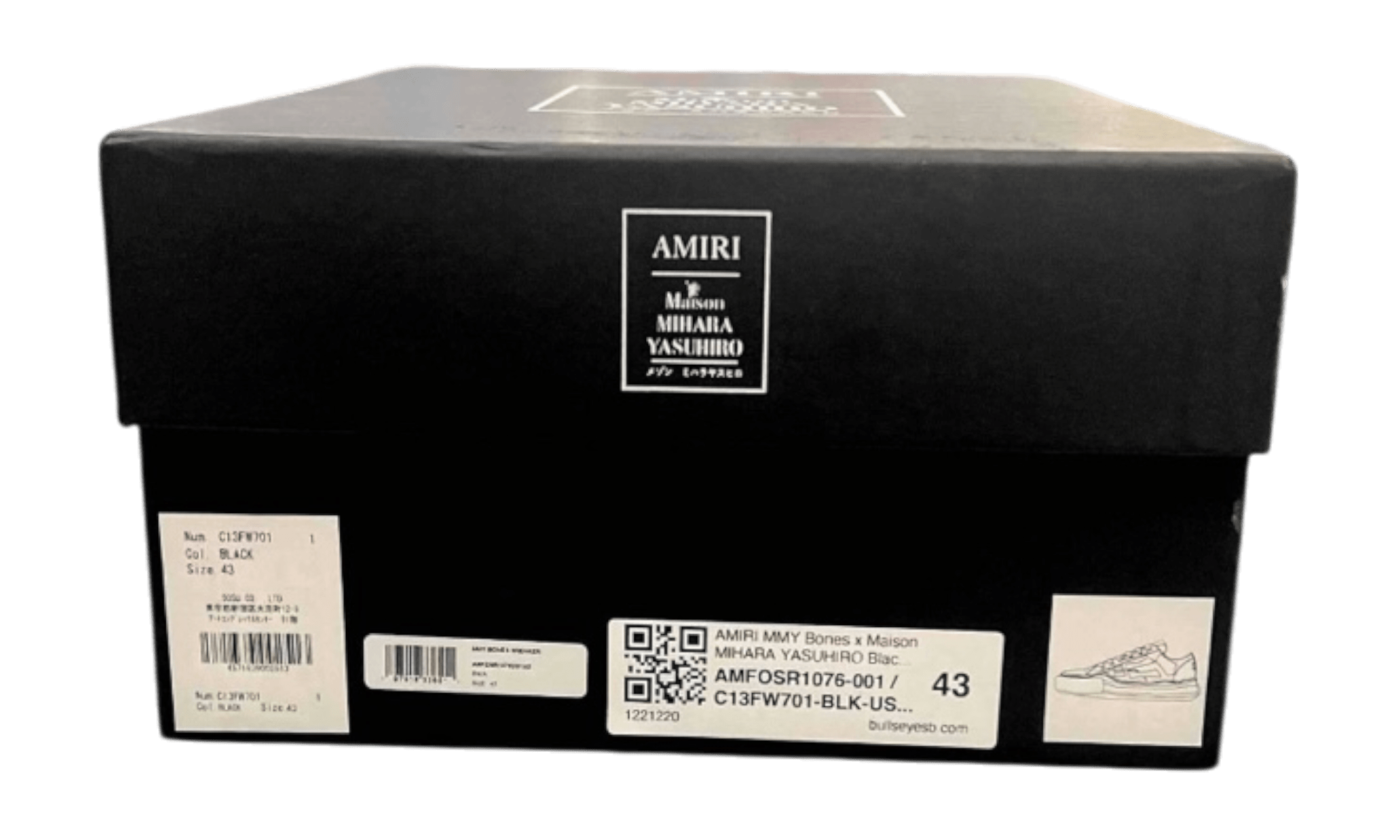 AMIRI MMY Bones x Maison MIHARA YASUHIRO Black (PreOwned)