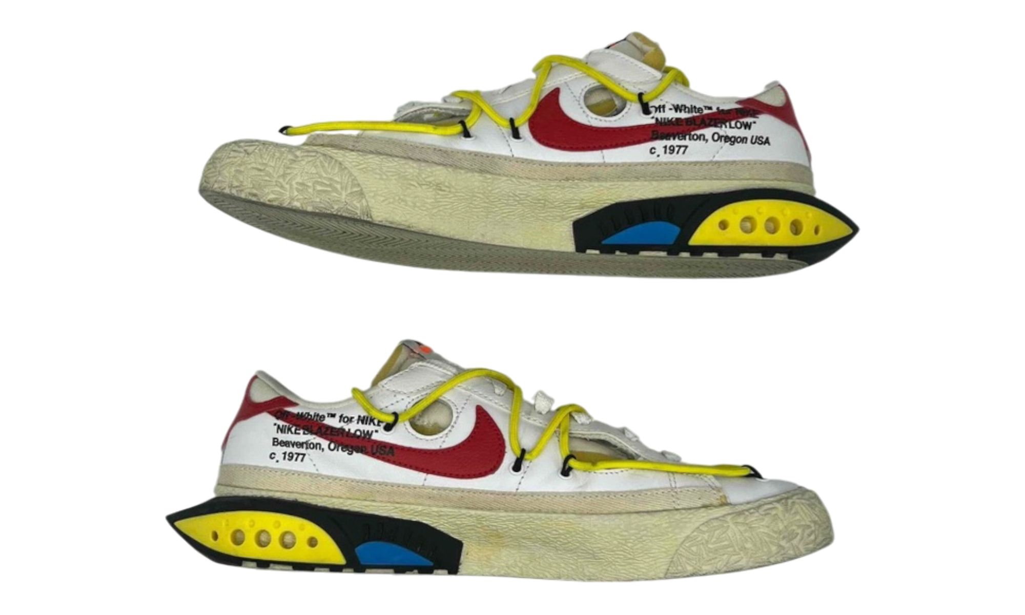 Nike Blazer Low Off-White University Red (PreOwned)