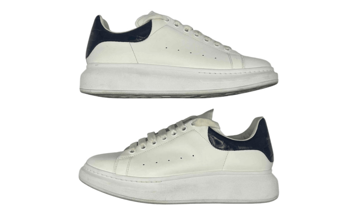 Alexander Mcqueen White Navy Patent (PreOwned)