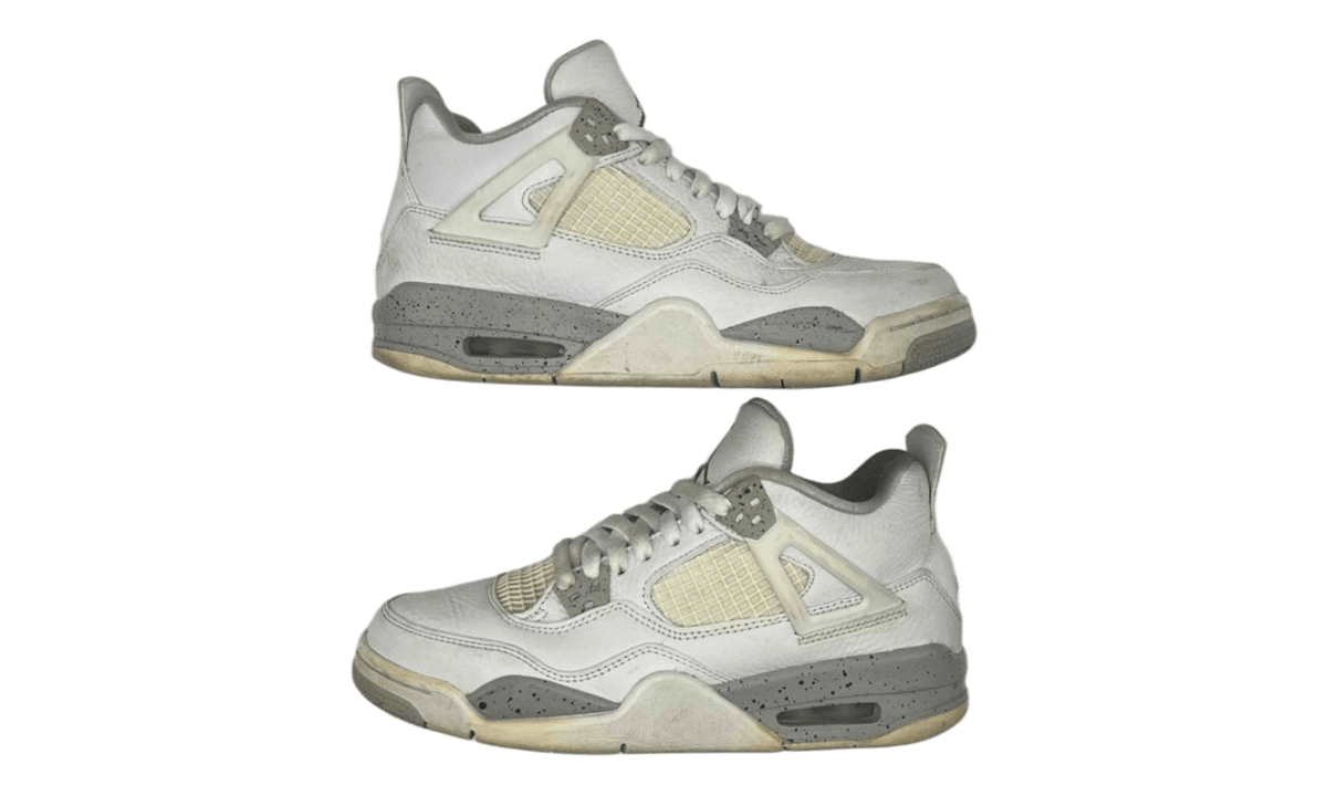 Jordan 4 Retro White Oreo (2021) (GS) (PreOwned) (No Box)