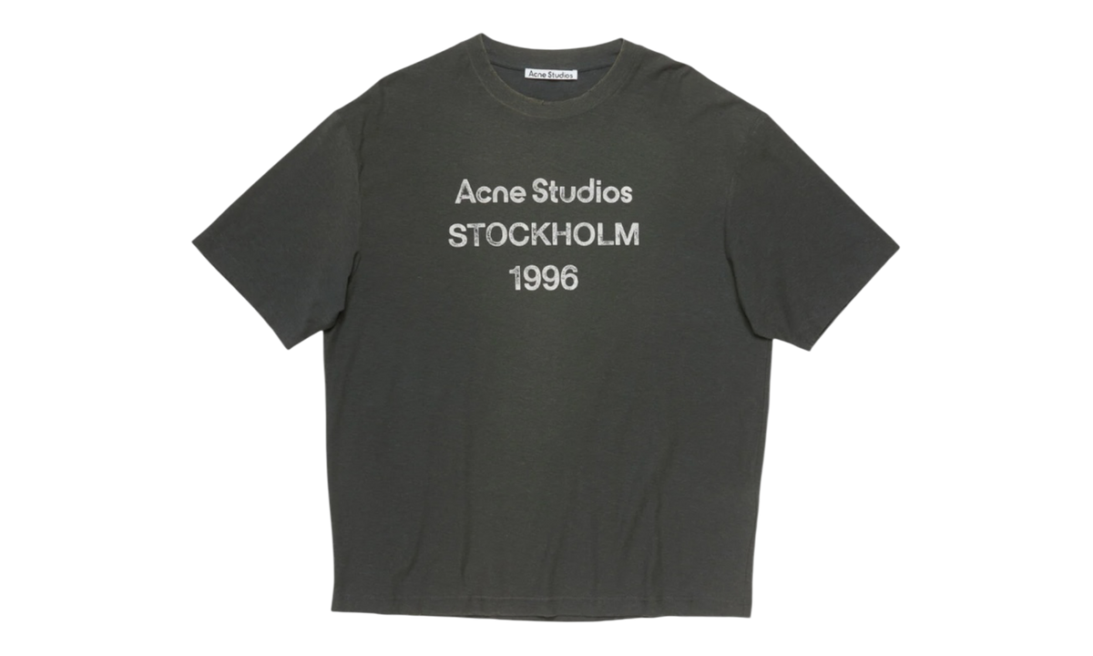 Acne Studios Sprayed Faded Black Logo T-Shirt