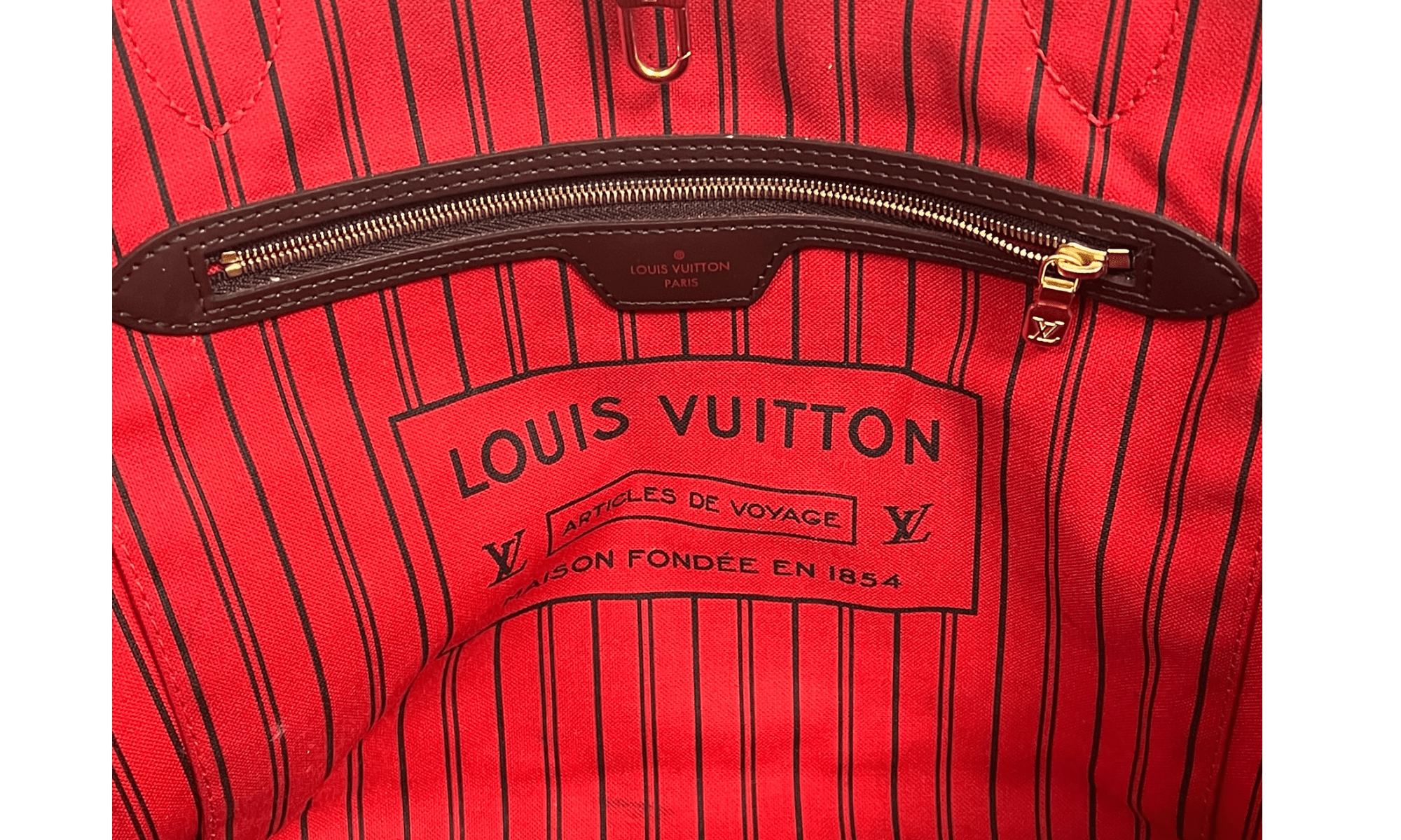 Louis Vuttion Neverfull MM Damier Brown Tote Bag (PreOwned)