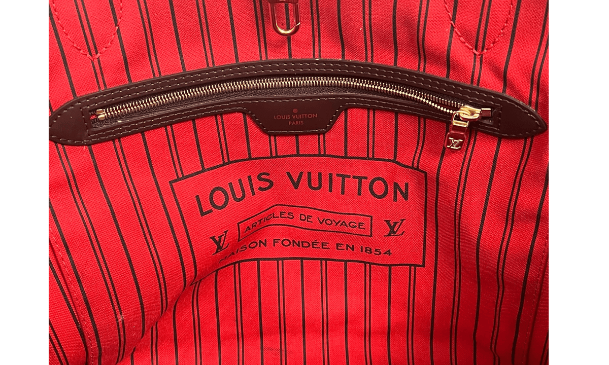 Louis Vuttion Neverfull MM Damier Brown Tote Bag (PreOwned)