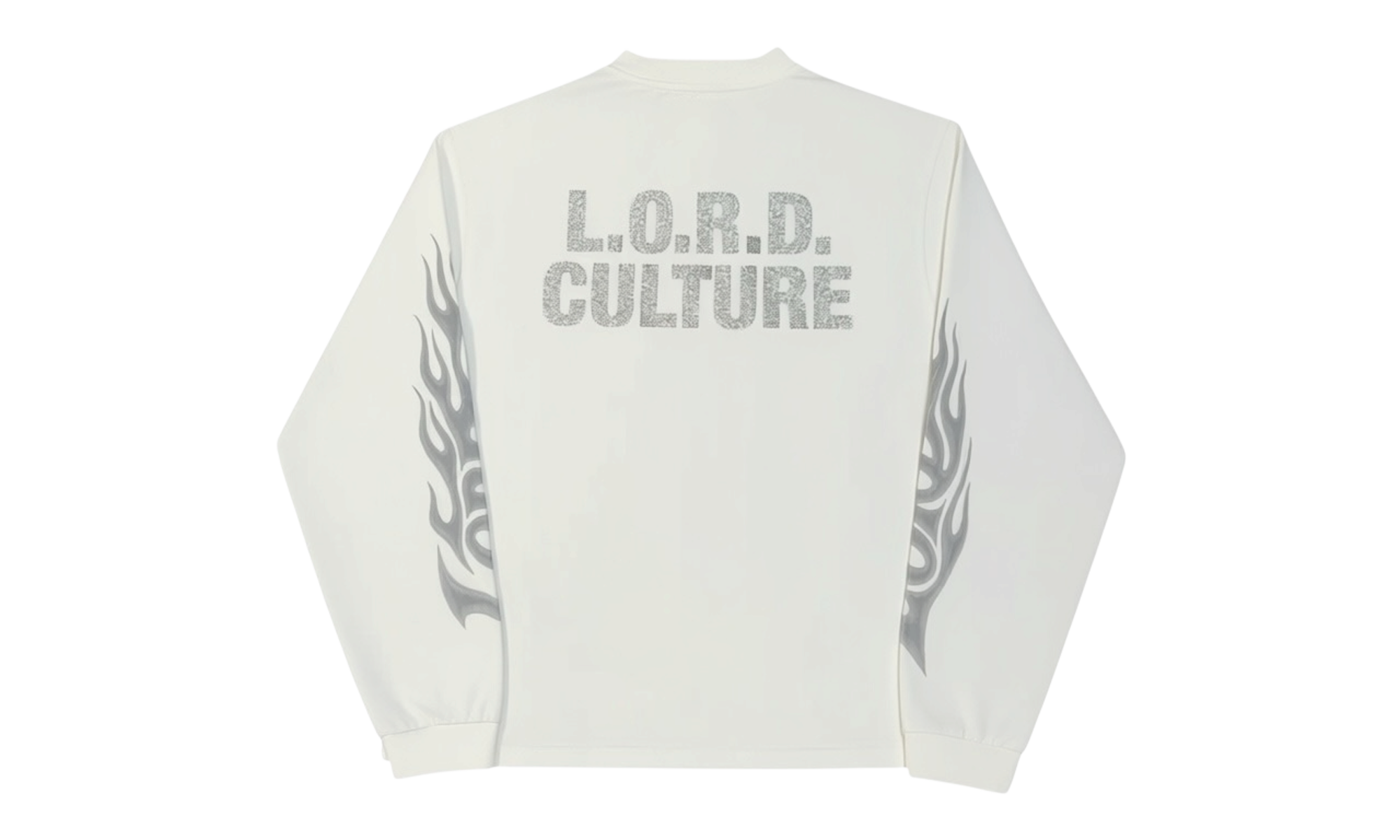 Lord Culture Flame Long Sleeve White T-Shirt (PreOwned)