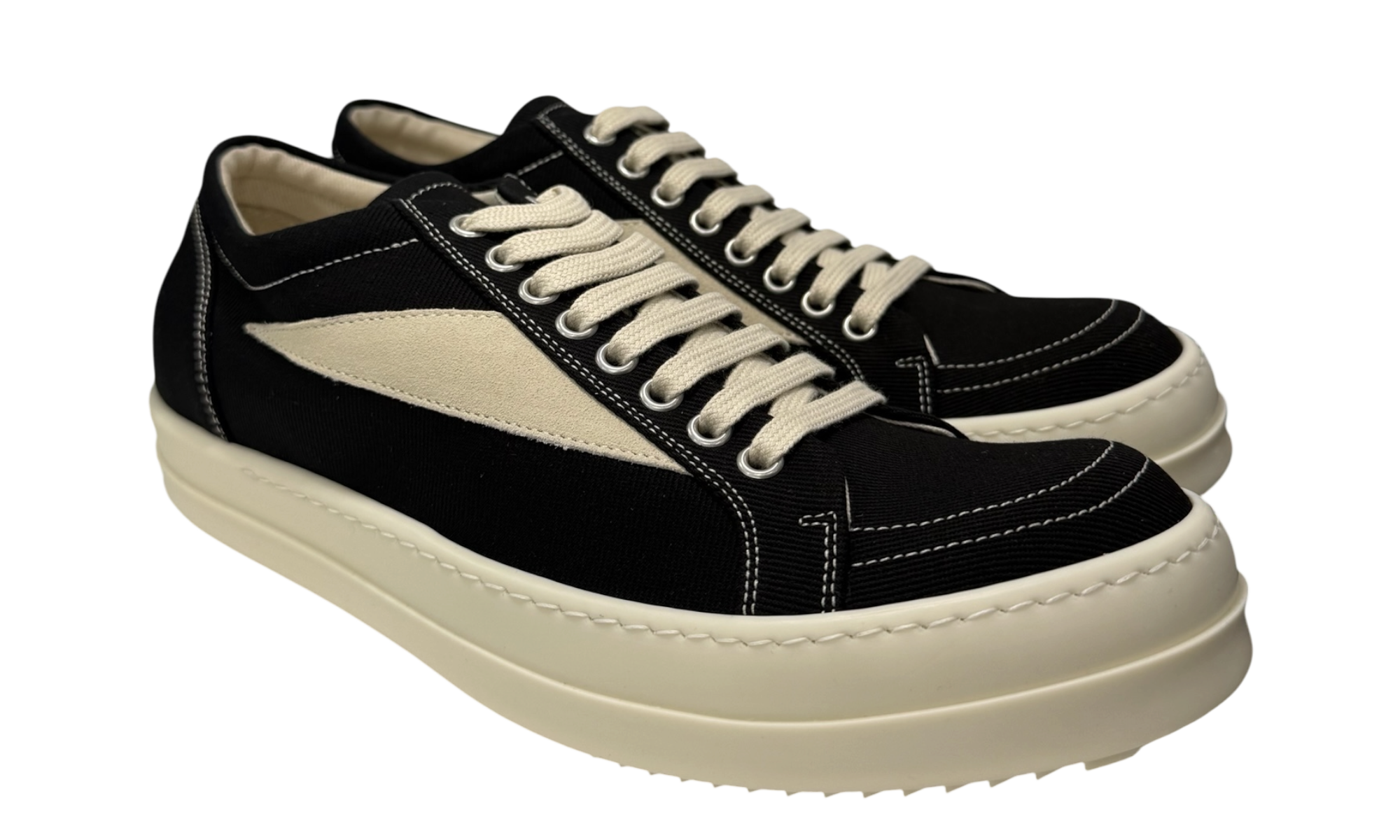 Rick Owens DRKSHDW Vintage Low Black/Milk Sneakers
