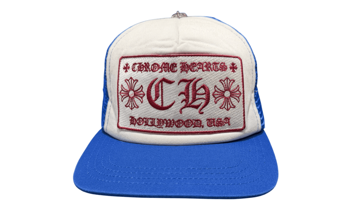 Chrome Hearts White/Blue CH Trucker Hat (PreOwned)