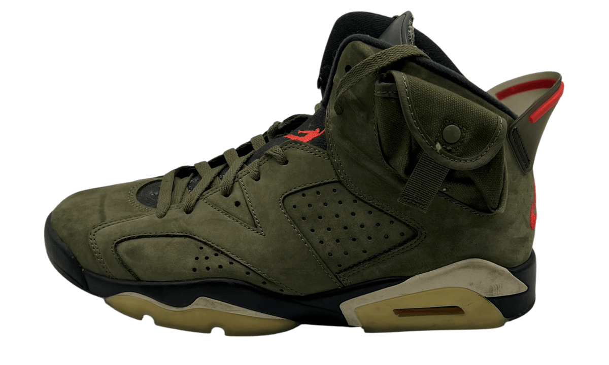 Travis Scott x Air Jordan 6 Retro "Olive" (PreOwned) (No Box)