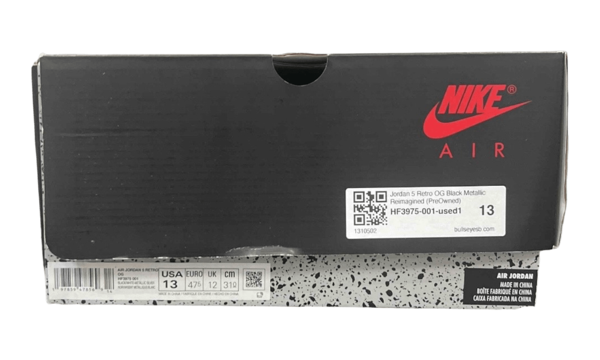 Jordan 5 Retro OG Black Metallic Reimagined (PreOwned)