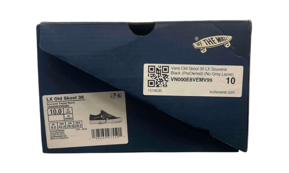 Vans Old Skool 36 LX Souvenir Black (PreOwned) (No Grey Laces)