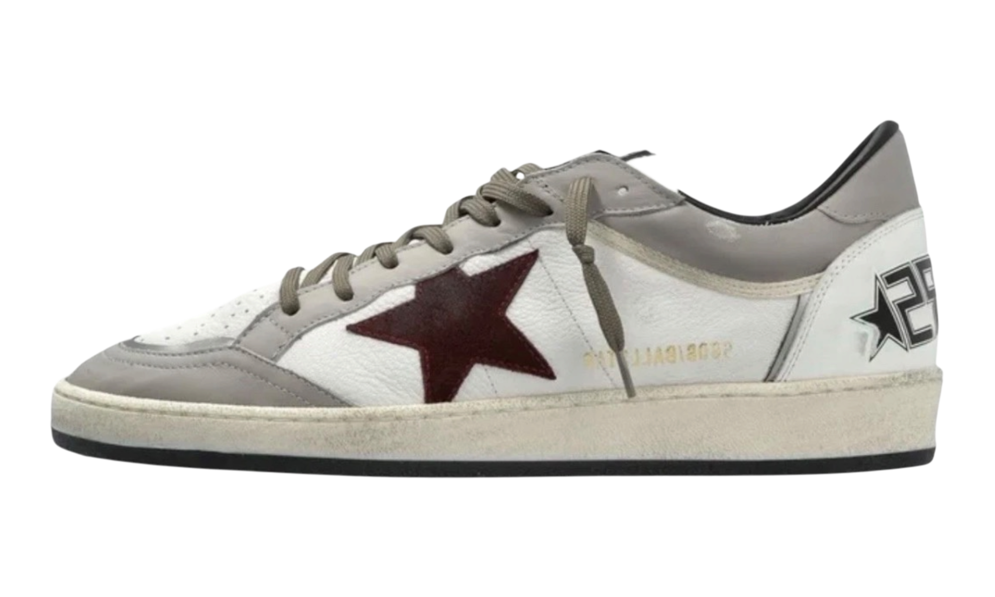 Golden Goose Men's White/Grey Ball Sneakers