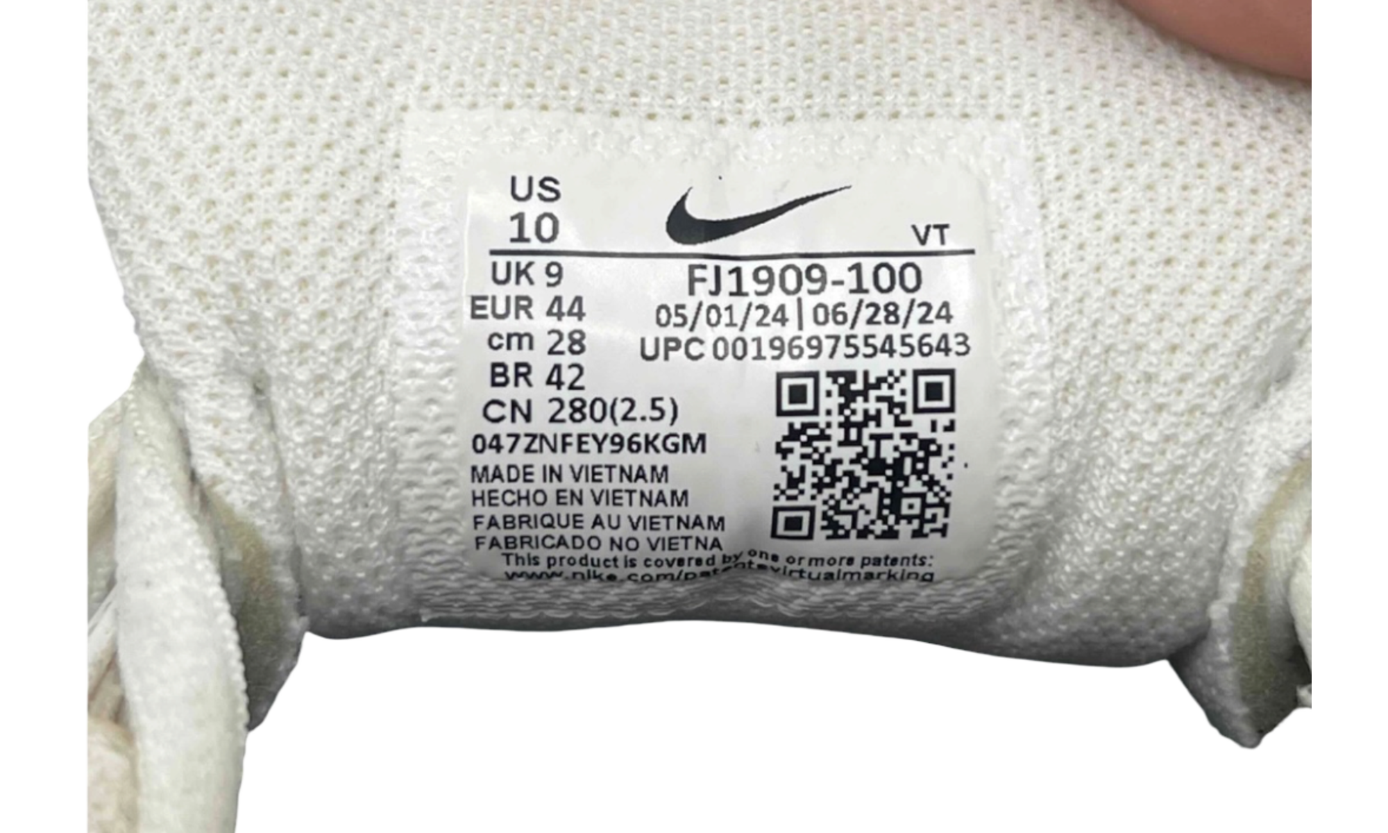 Nike Air Peg 2K5 White Black (PreOwned)
