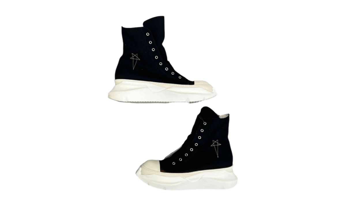 Rick Owens DRKSHDW Abstract High Top Embroidered Pentagram Black (PreOwned)