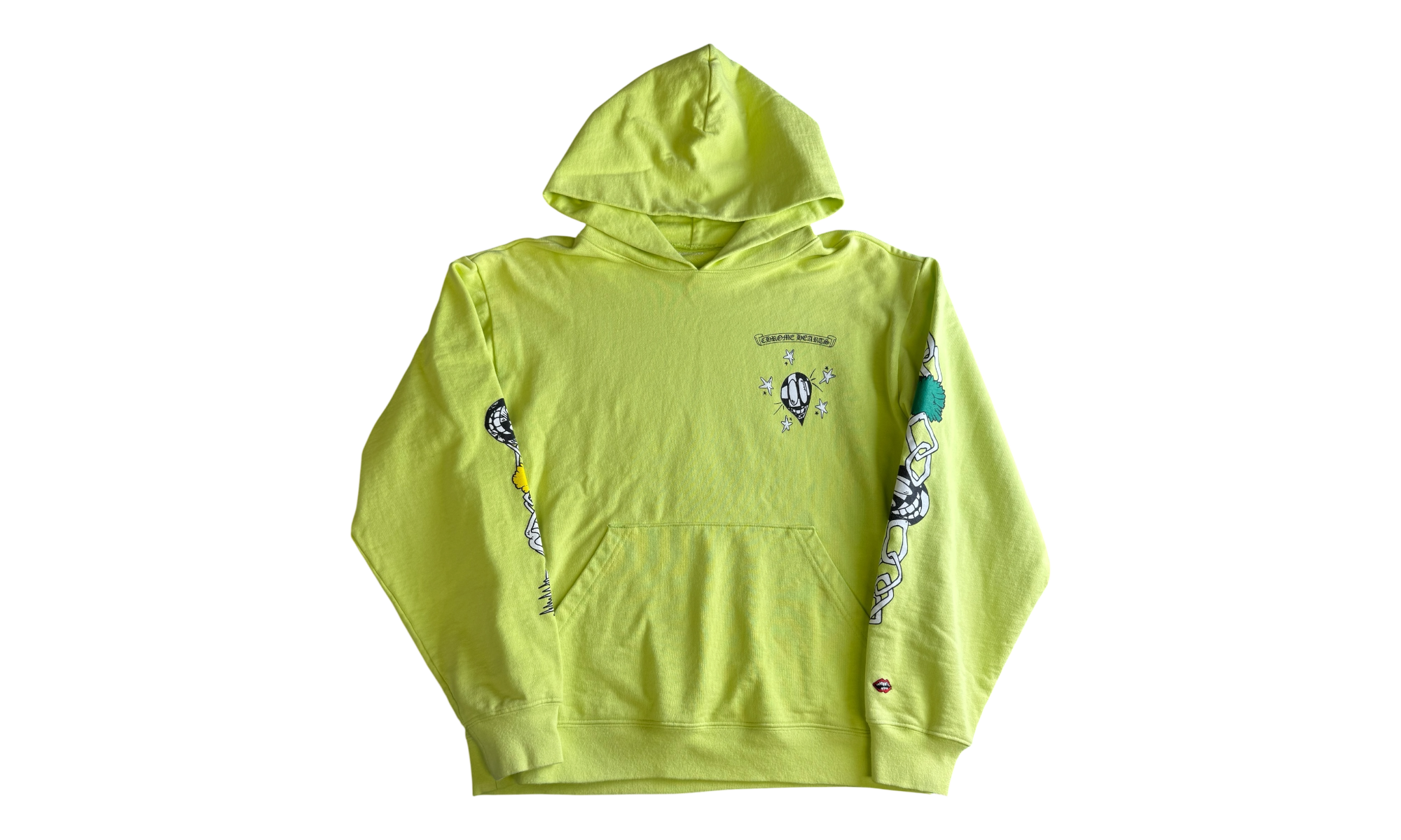 Chrome Hearts Matty Boy "Link" Lime Green Hoodie