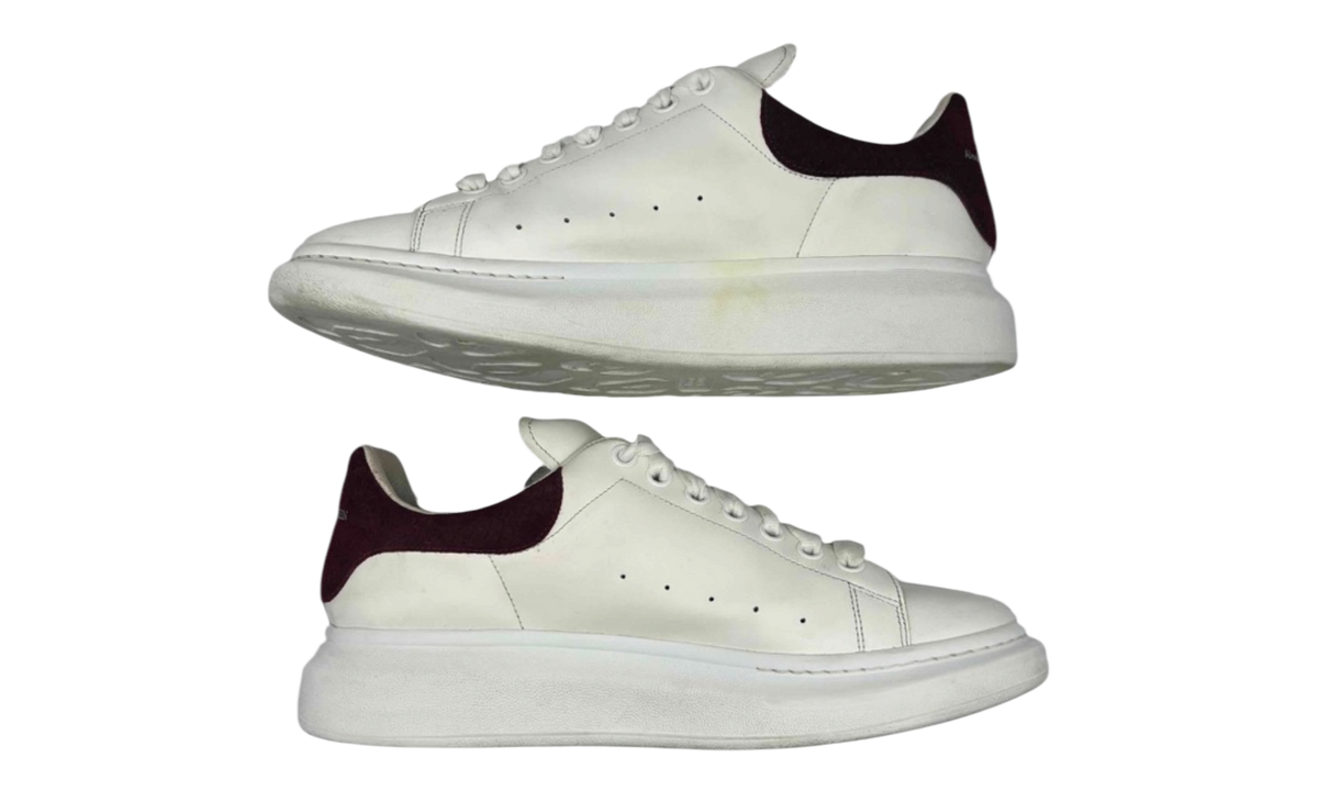 Alexander McQueen Oversized "White/Burgundy" (PreOwned)