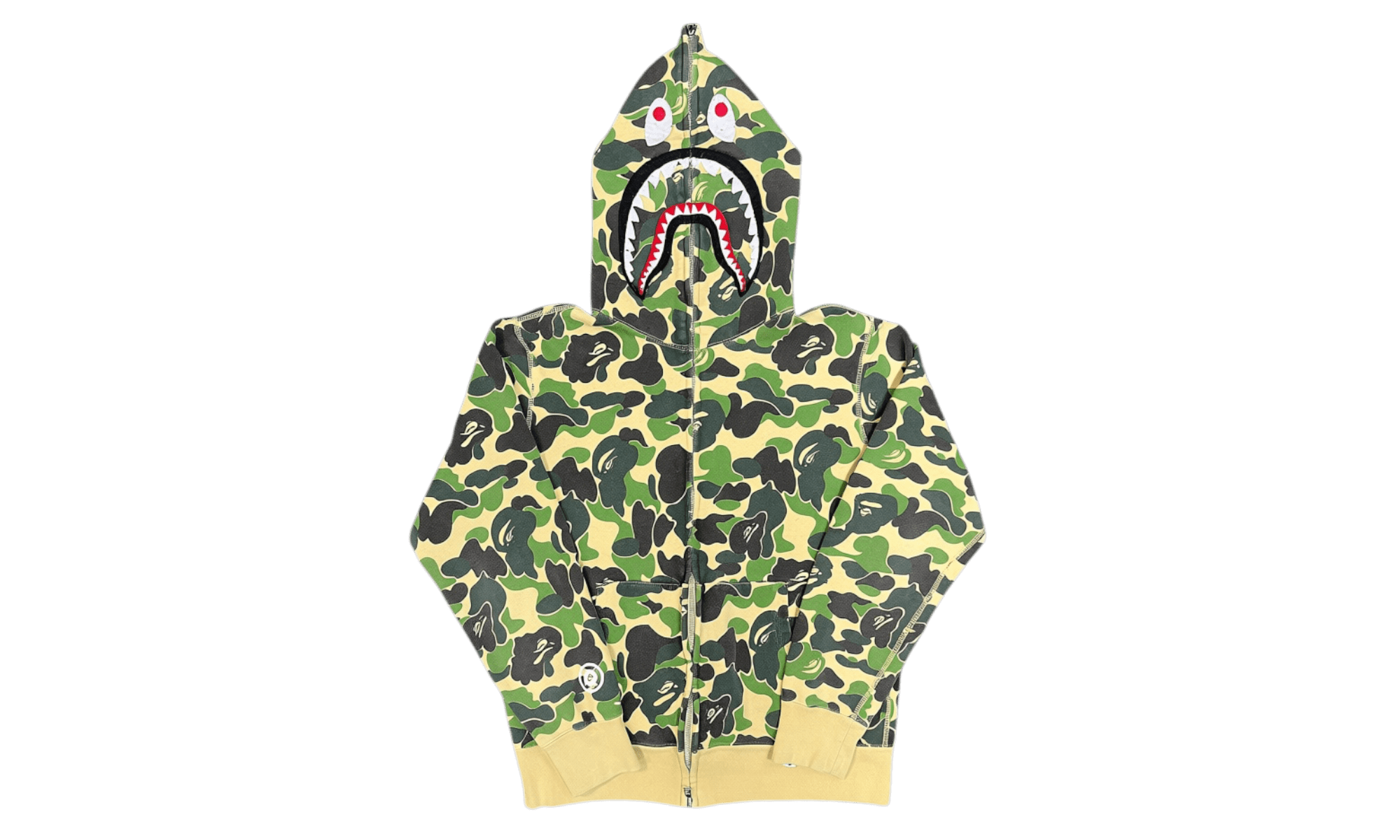 BAPE ABC Green Camo Full Zip Hoodie (PreOwned)