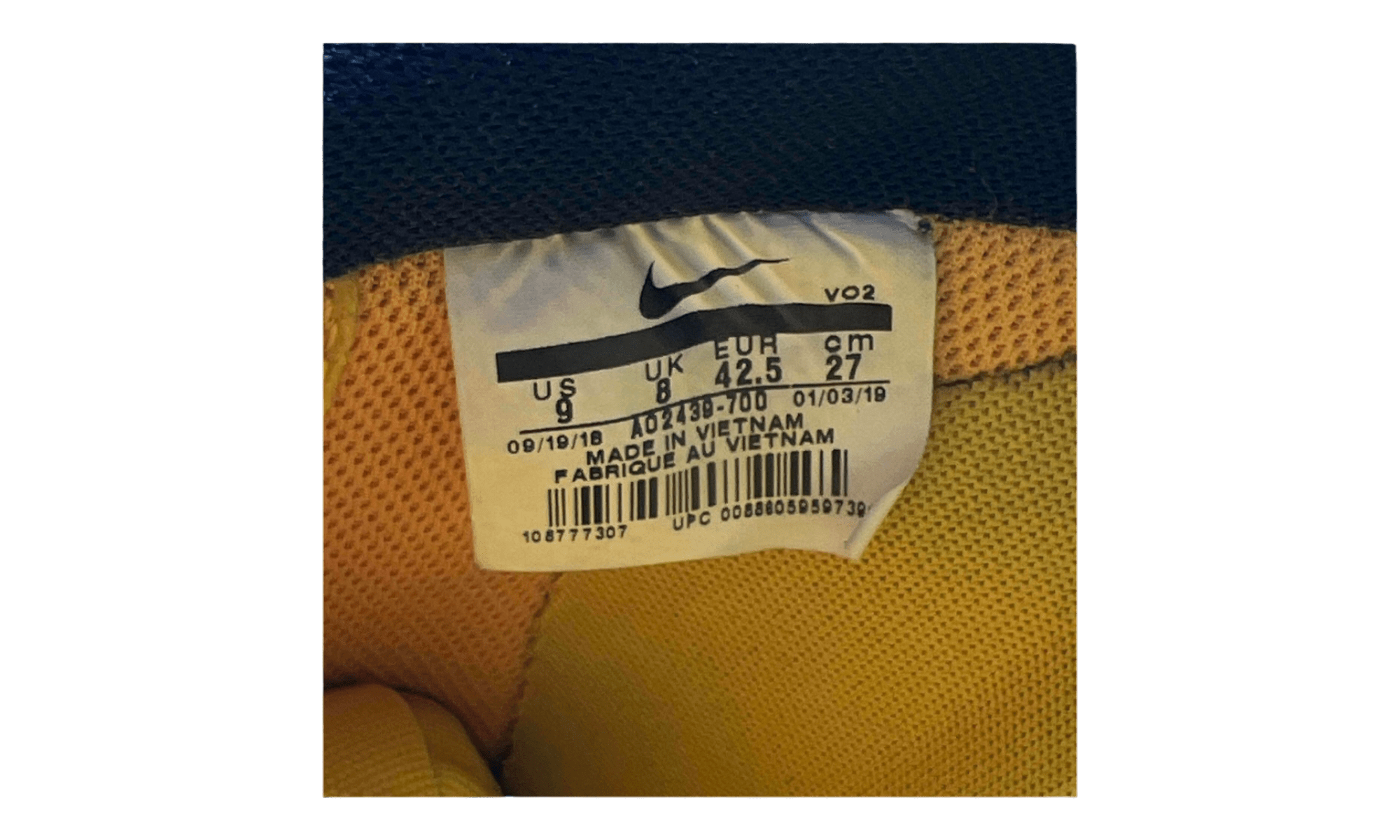 Nike Air Force 1 Low '07 LV8 1 Amarillo (PreOwned) (No Box)