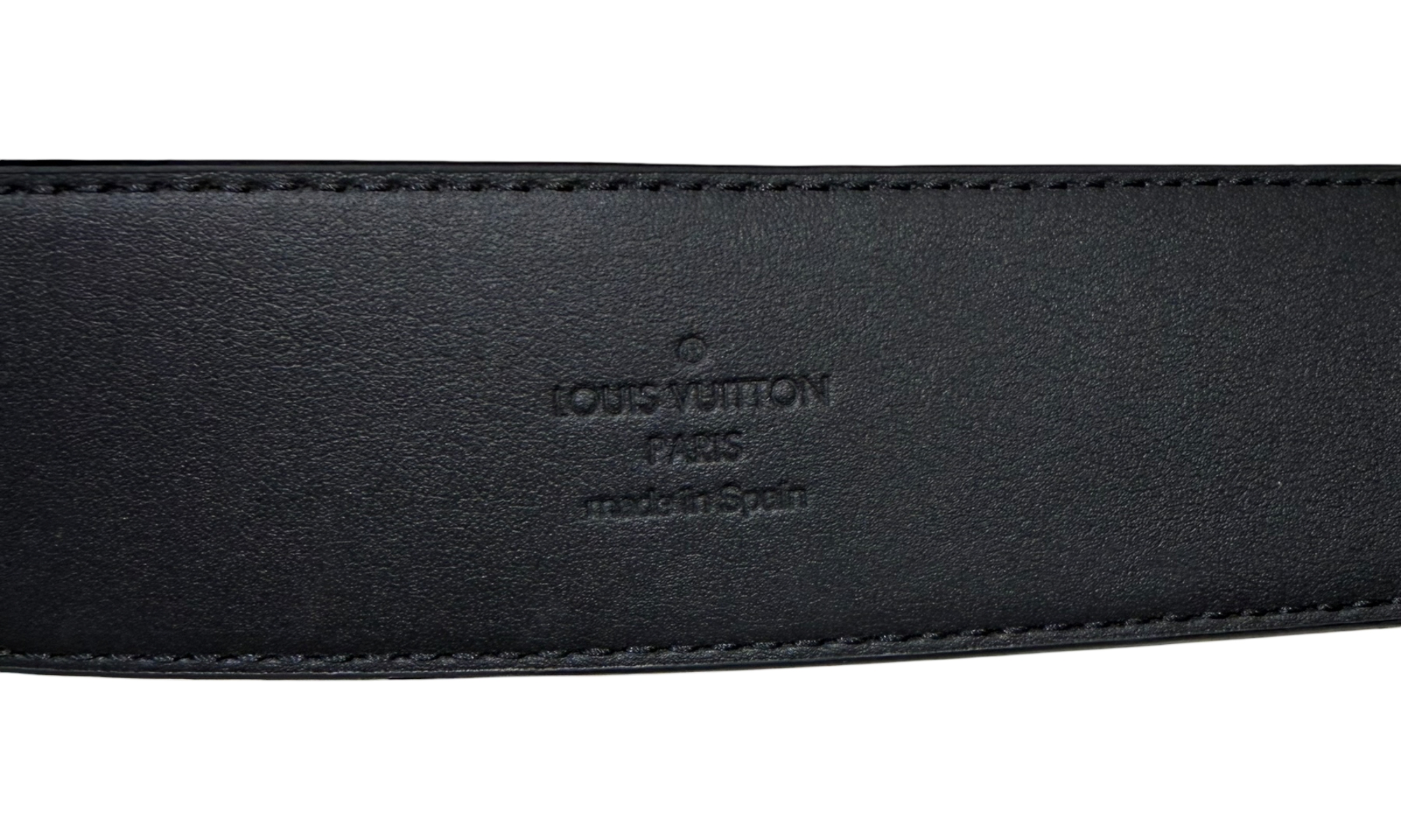 Louis Vuitton initiales 40mm Matte Black Belt (Preowned)