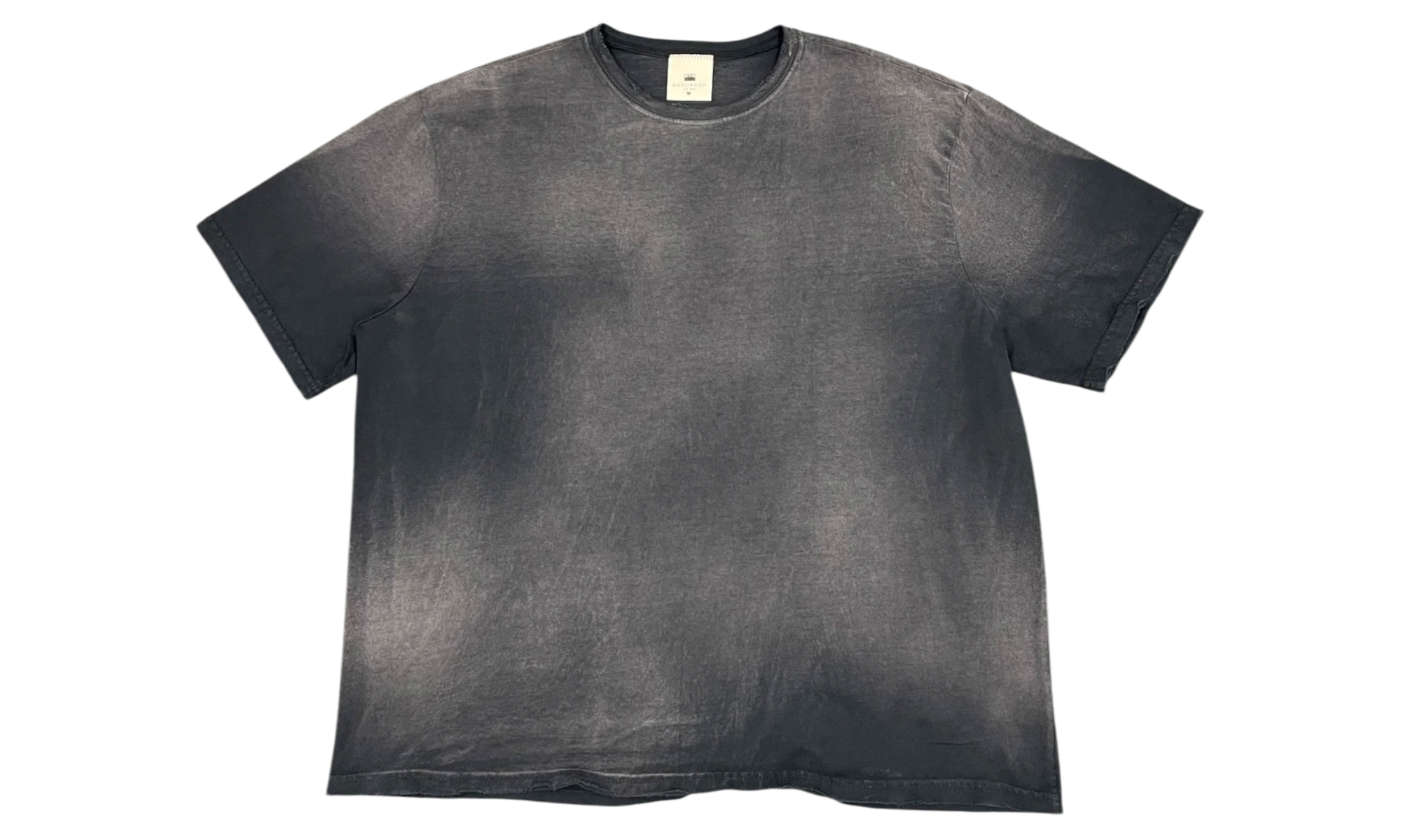 Moojimoojius Oversized Crop T-Shirt / Sun Fade Black