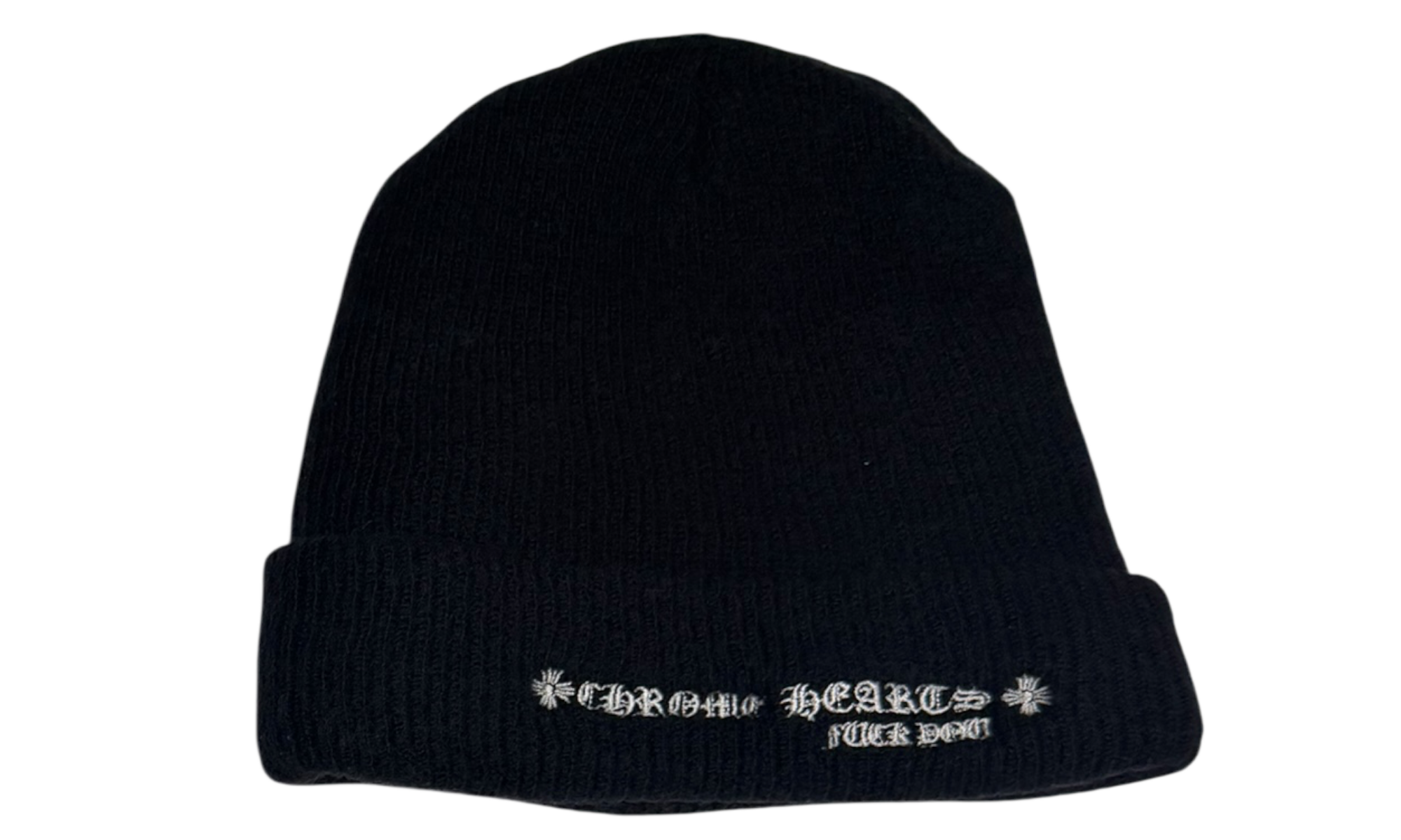 Chrome Hearts Cross Fuck You Black Beanie 