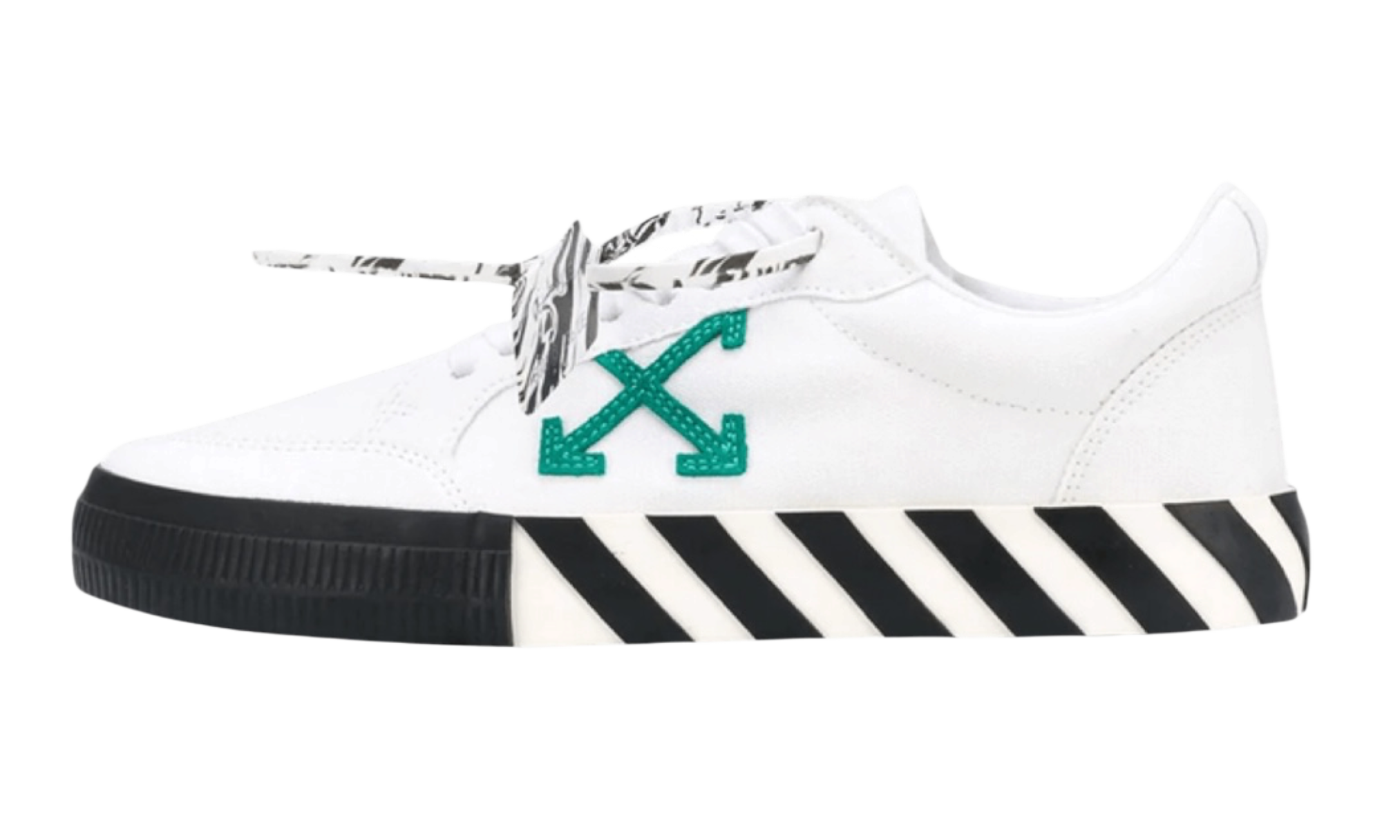 Off-White Low Vulcanized Canvas White Green
