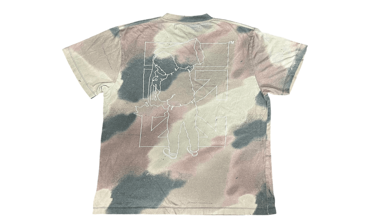 Off-White Camo Barrel Workers T-Shirt 'Green' (PreOwned)