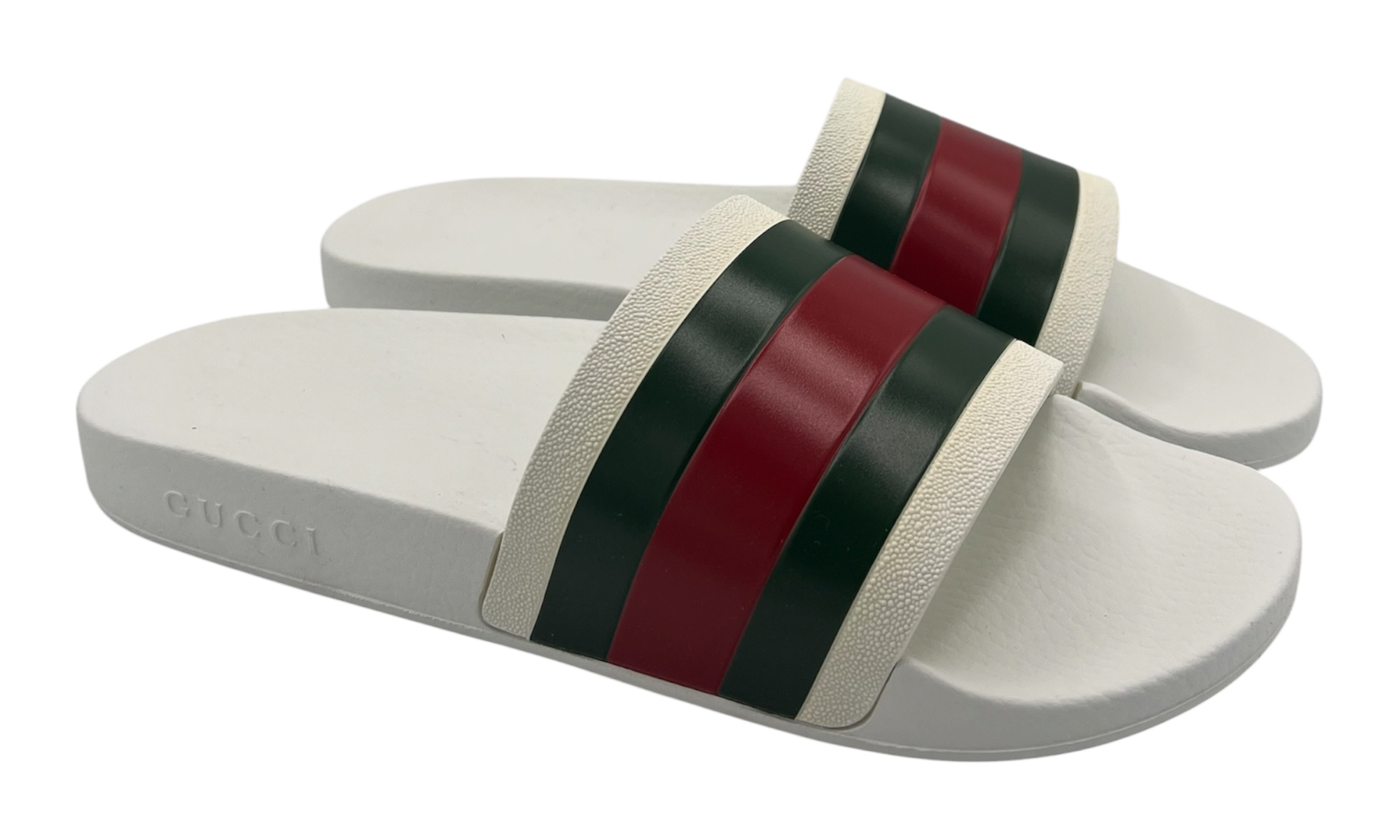 Gucci Pursuit Pool Slides White