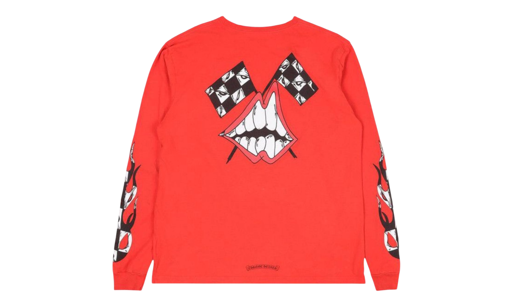 Chrome Hearts Chomper Flag Red Longsleeve T-Shirt
