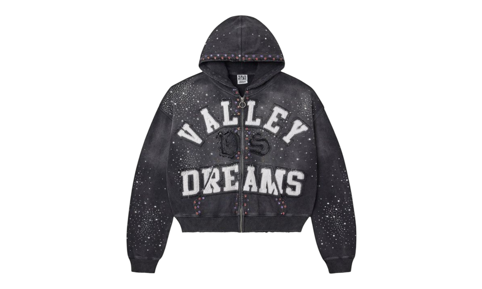 Vale Forever Classico Zip Up Hoodie Black