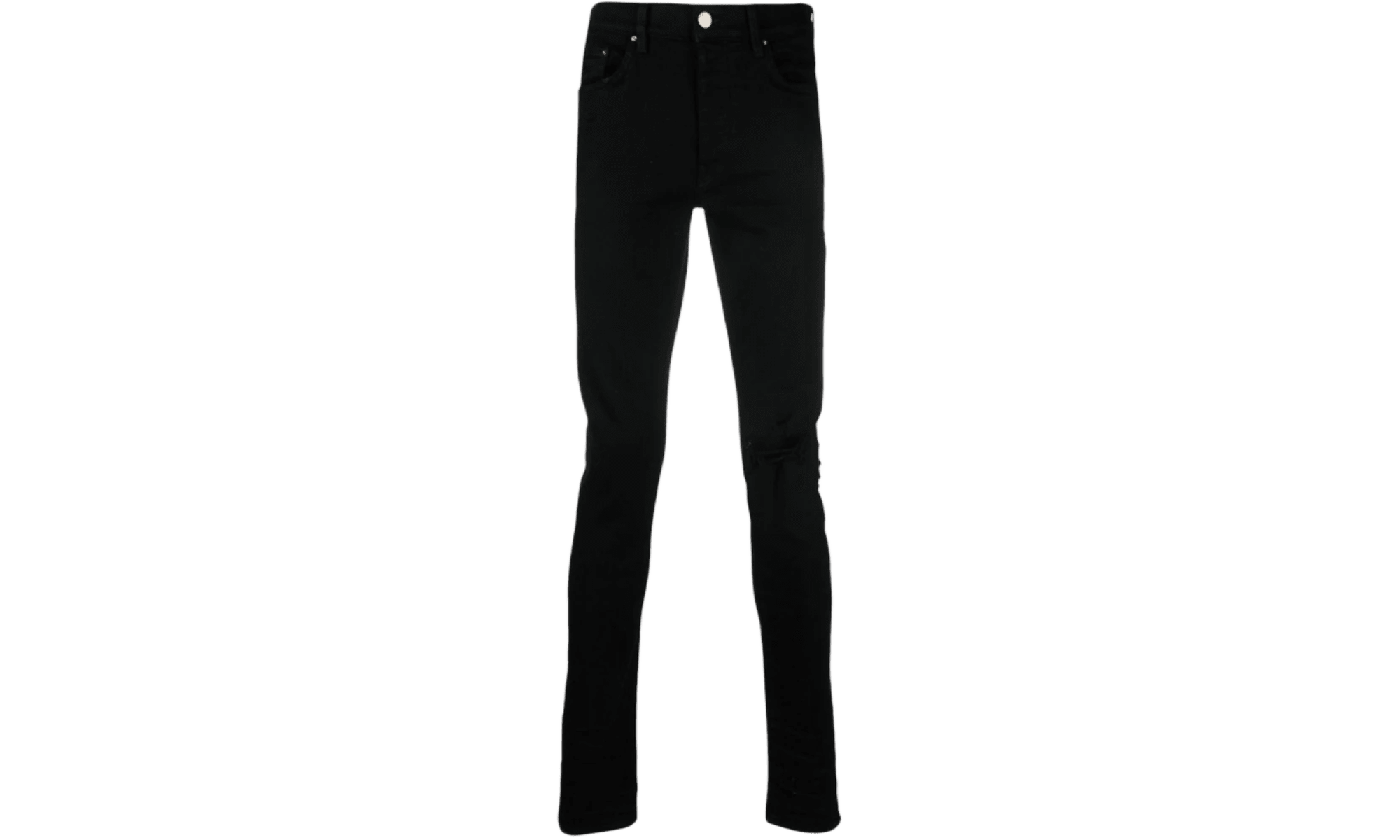 AMIRI Broken Ripped Jeans Black