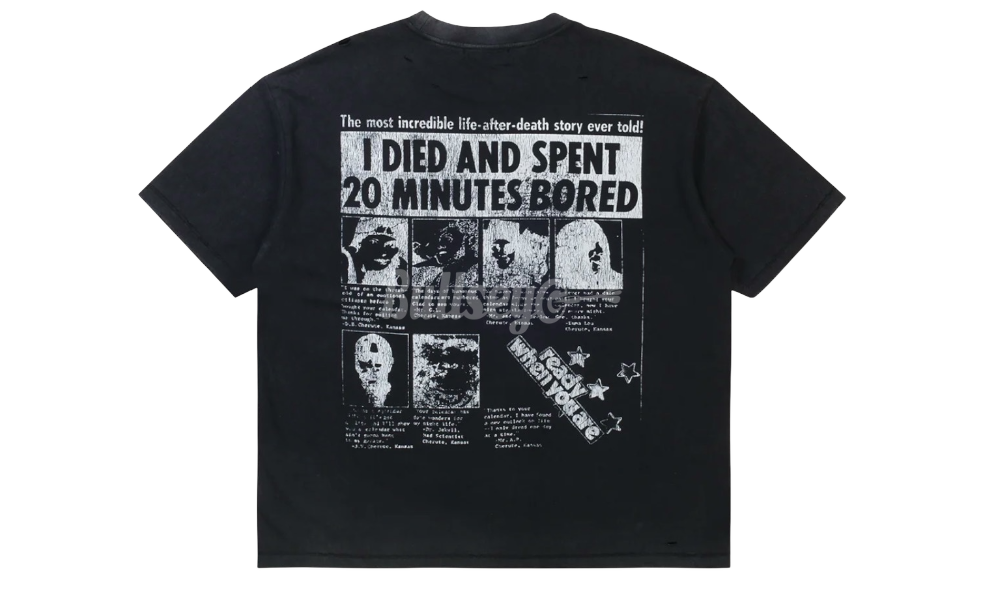 Boredom Kills Purpose Black T-Shirt