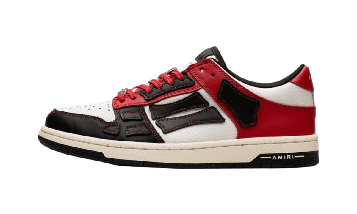 Amiri Skel-Top Low Black Red White Sneakers